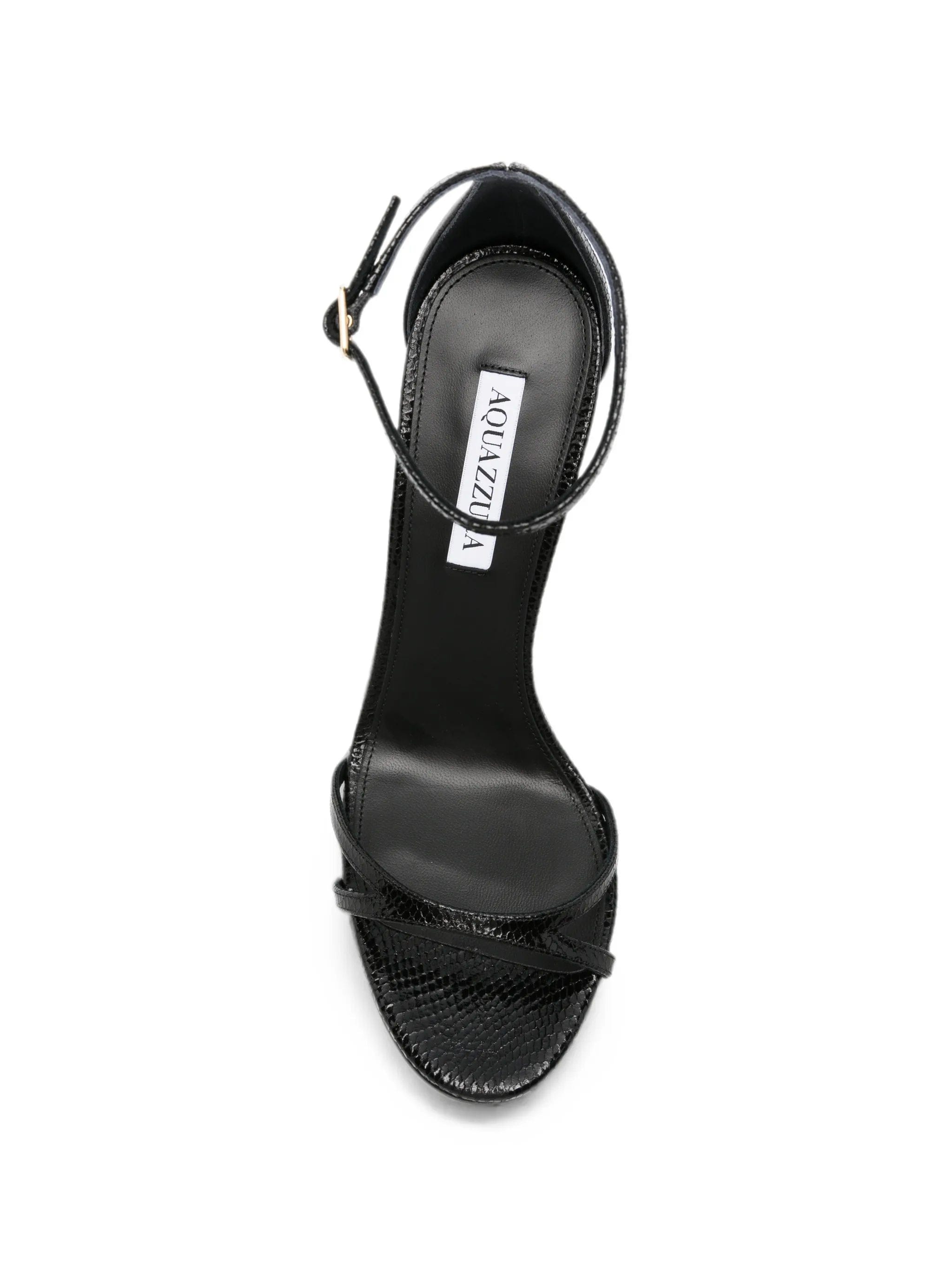 Aquazzura Nuda snakeskin - effect heeled sandals