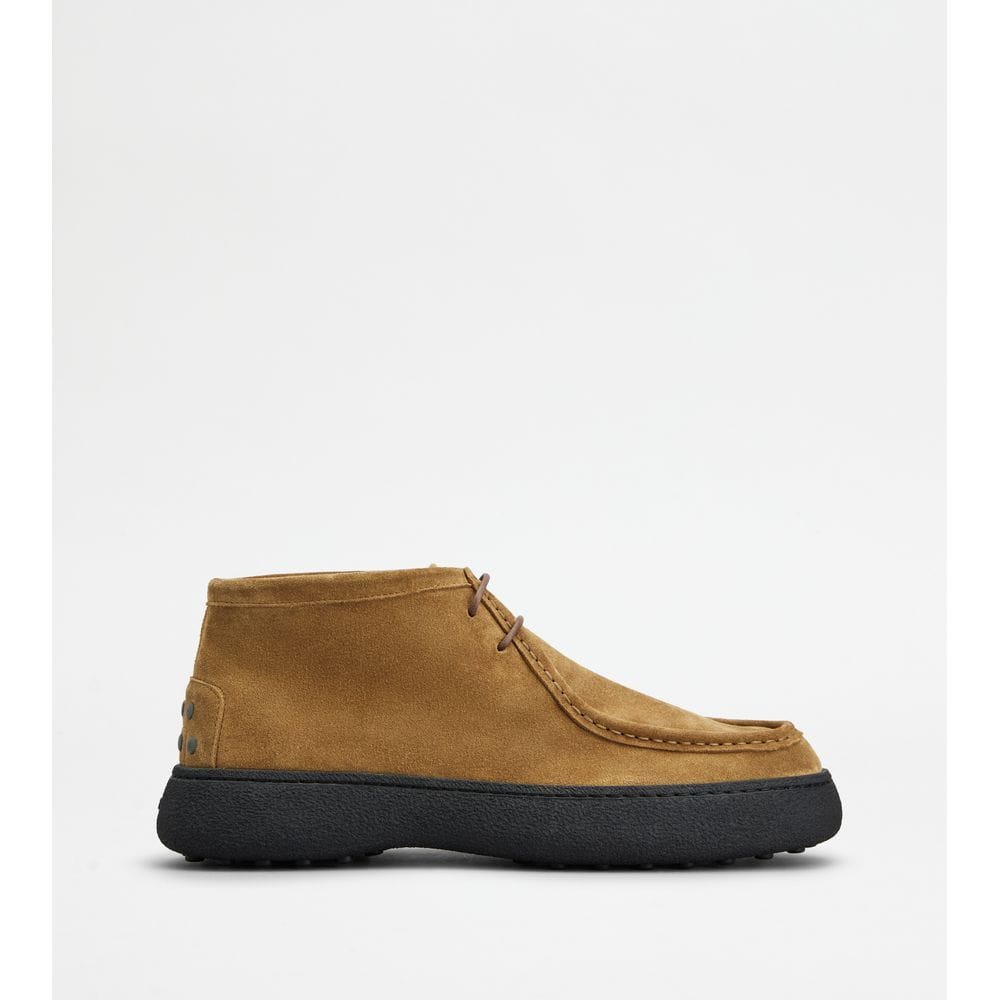 Tod's Tods W. G. Boots In Suede Brown Mens