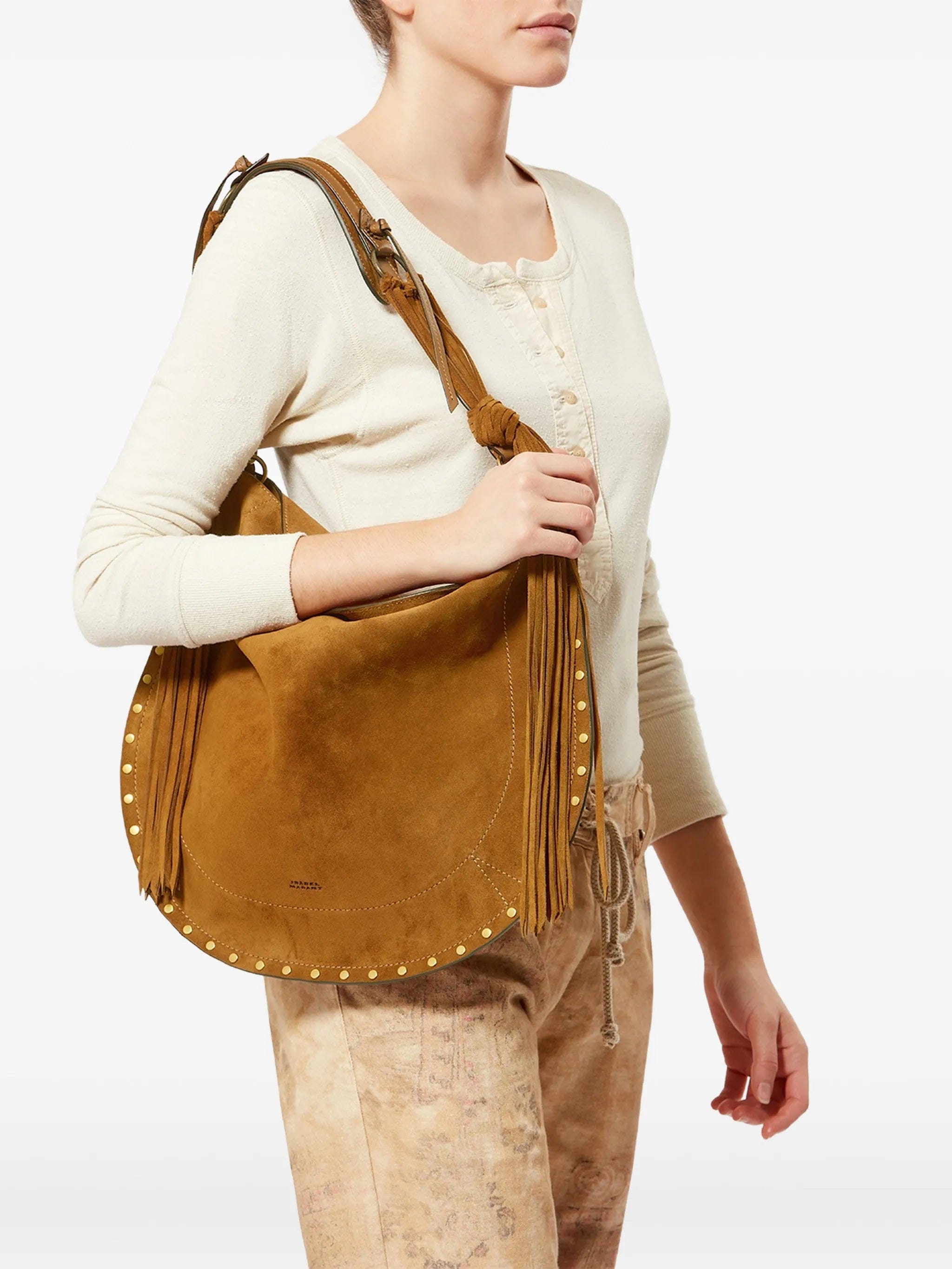 Isabel Marant Oskan soft bag fringes