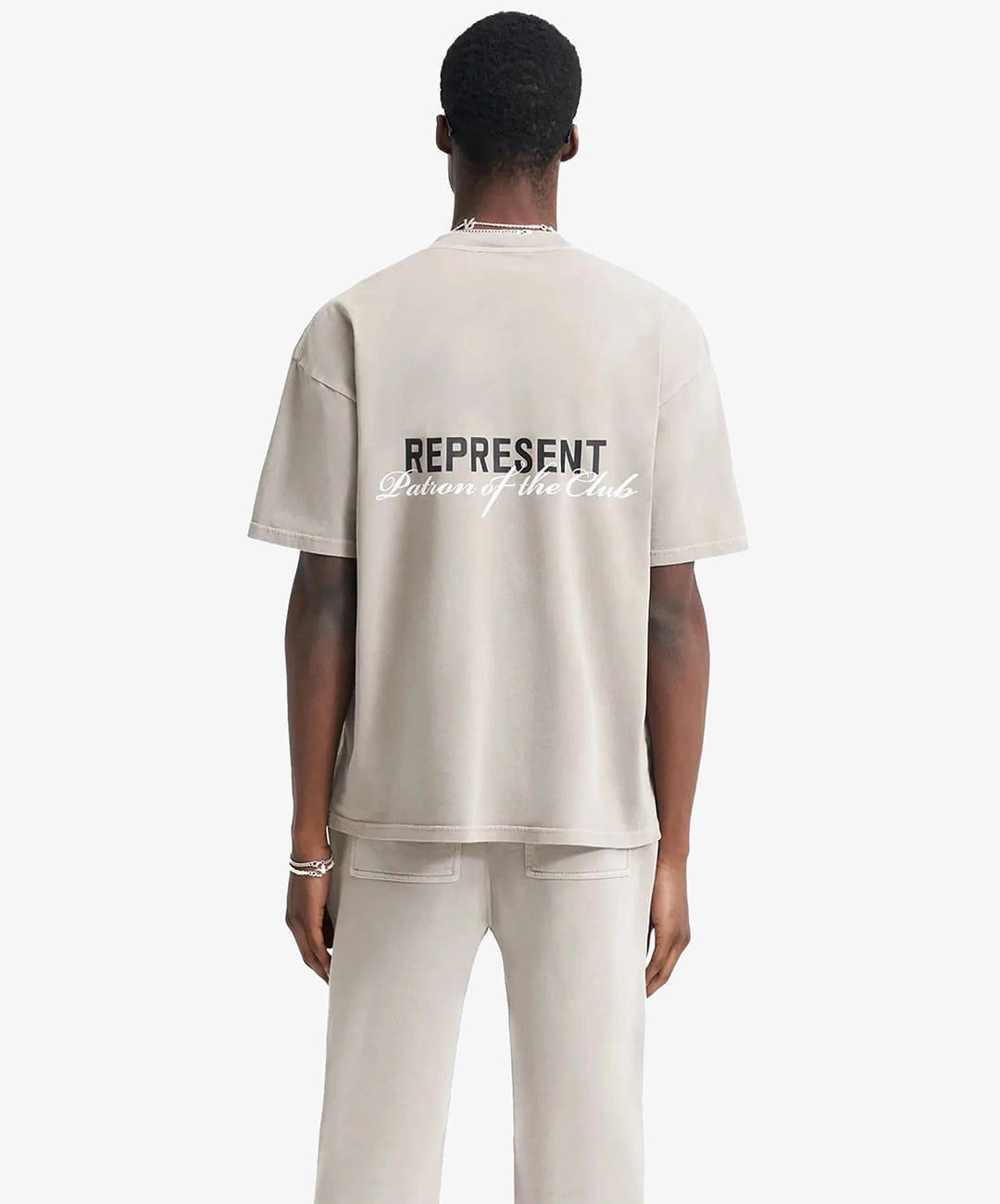 REPRESENT | PATRON OF THE CLUB T - SHIRT { MUDSTONE