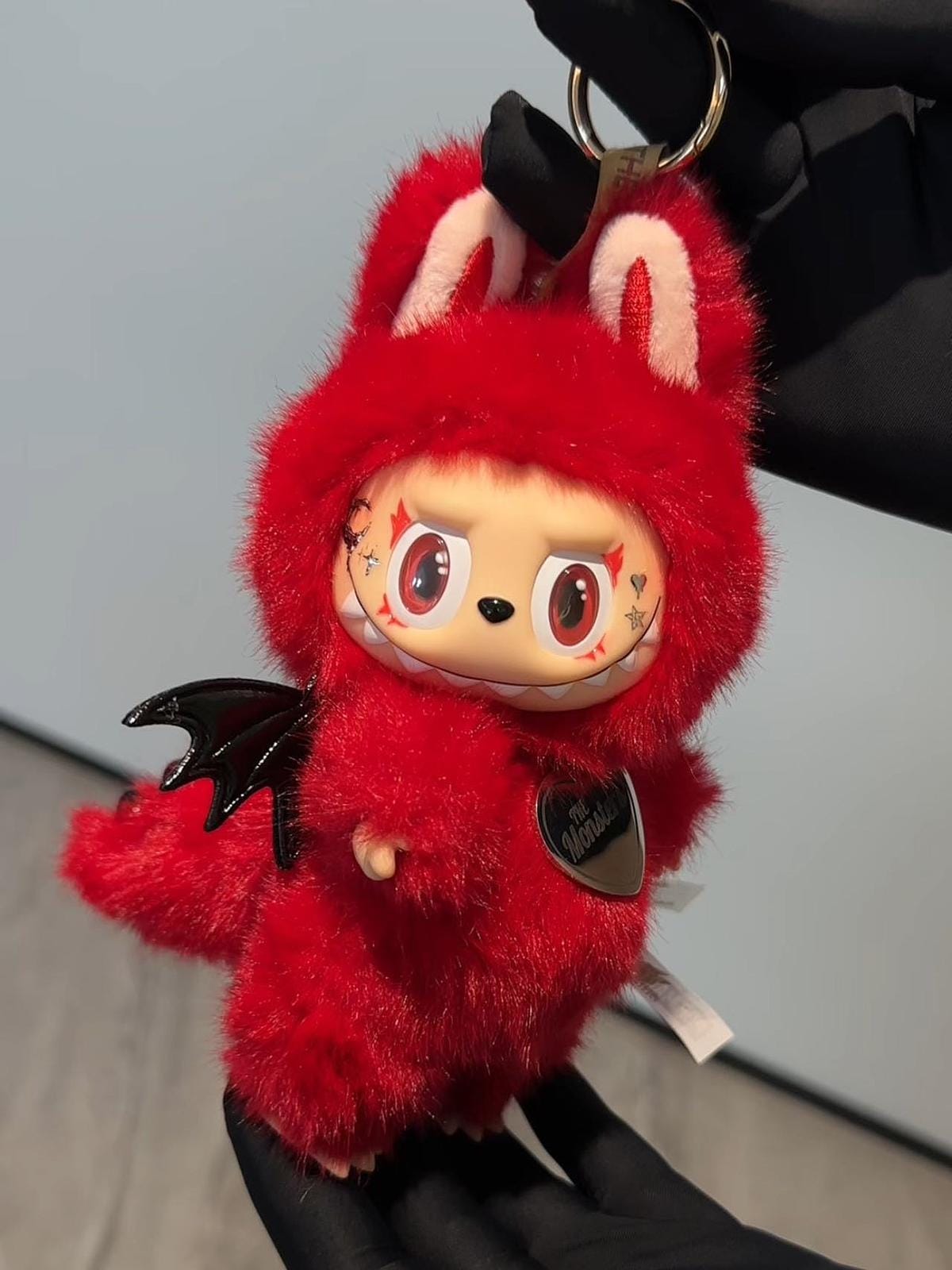 Handmade Labubu – Red Devil Plush Doll