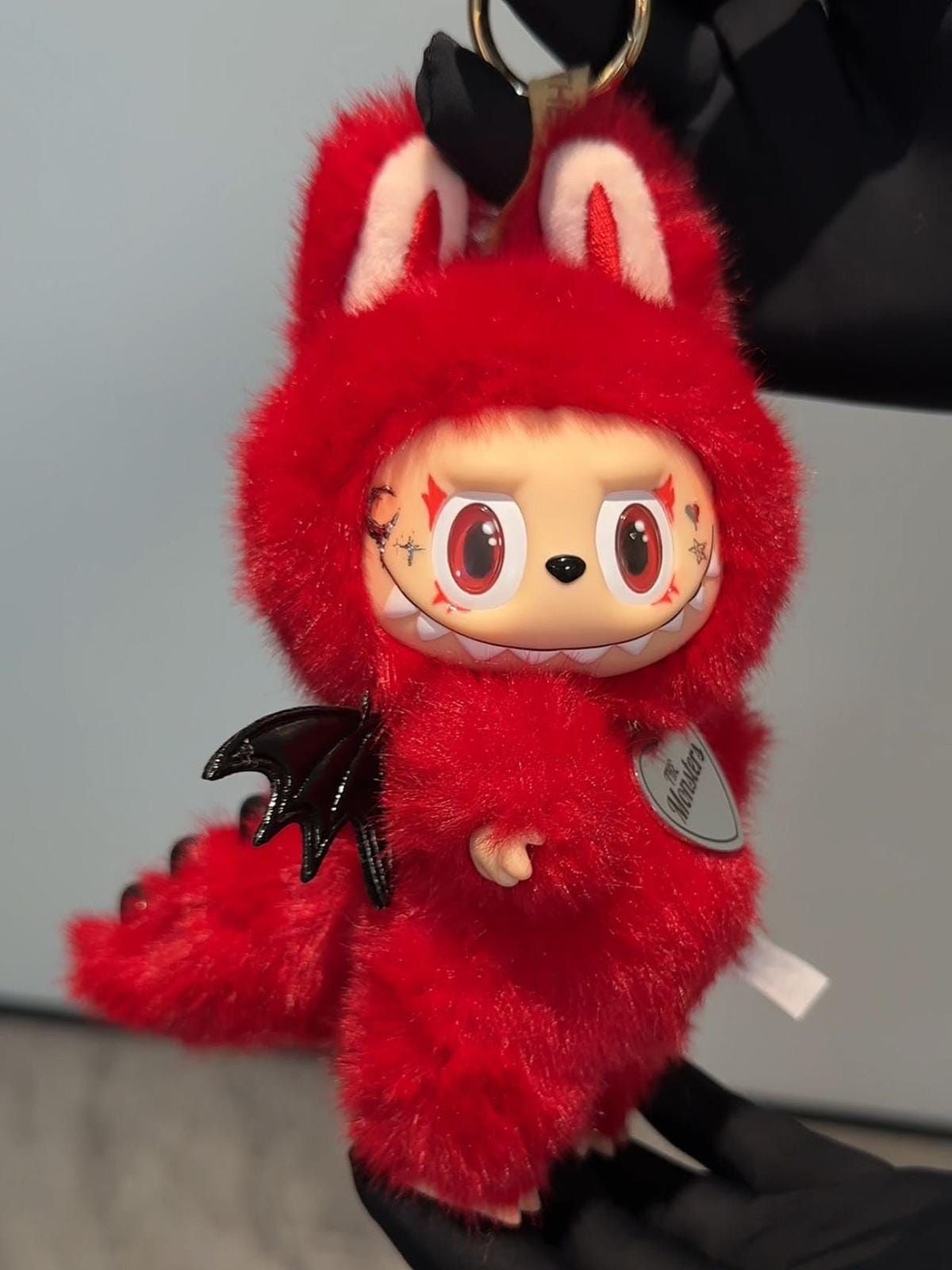 Handmade Labubu – Red Devil Plush Doll