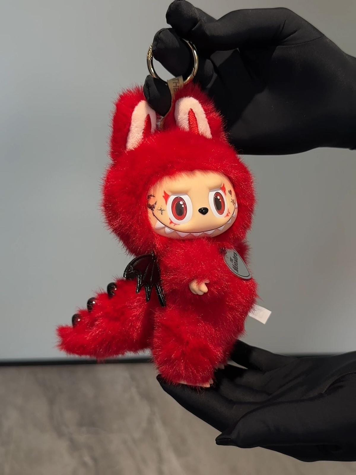 Handmade Labubu – Red Devil Plush Doll