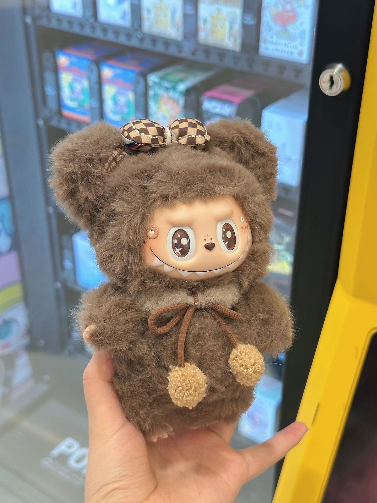HANDMADE Brown Teddy labubu – Handmade Plush Doll