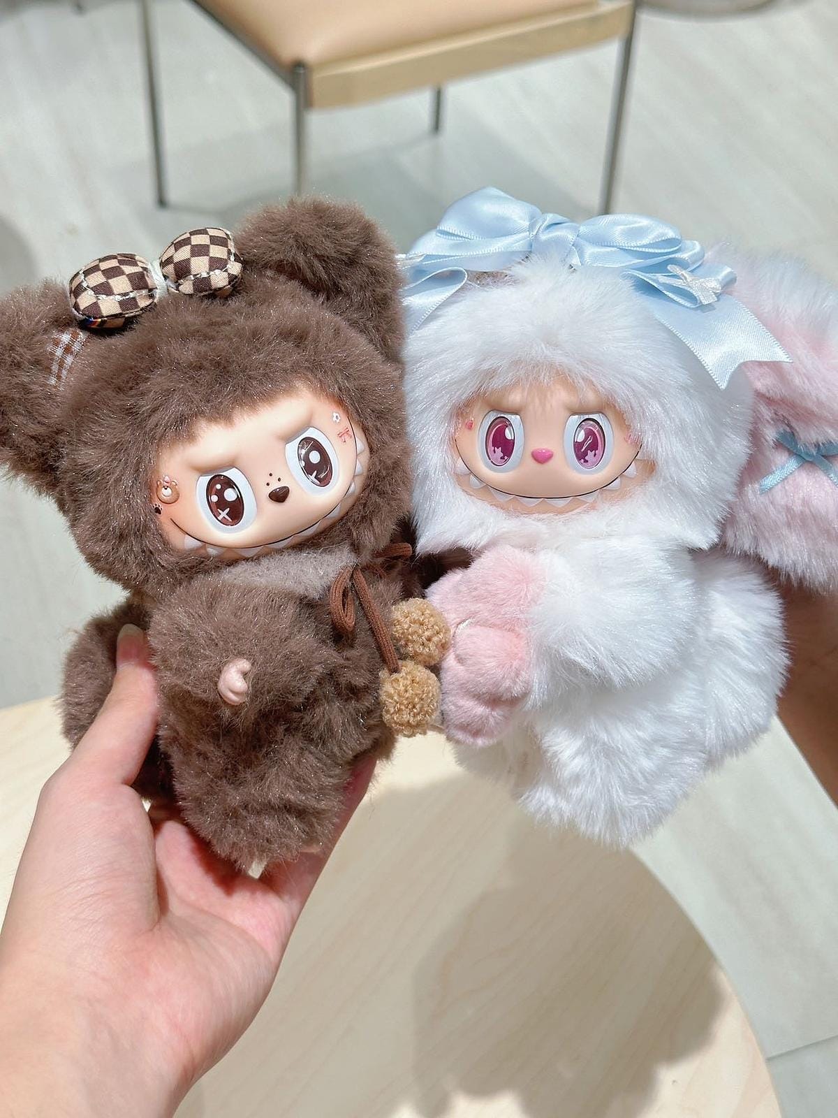 HANDMADE Brown Teddy labubu – Handmade Plush Doll