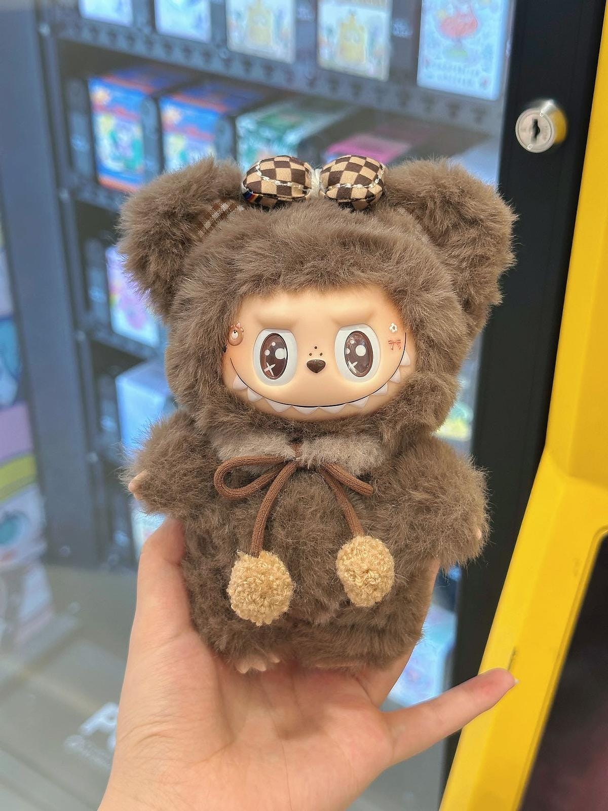 HANDMADE Brown Teddy labubu – Handmade Plush Doll