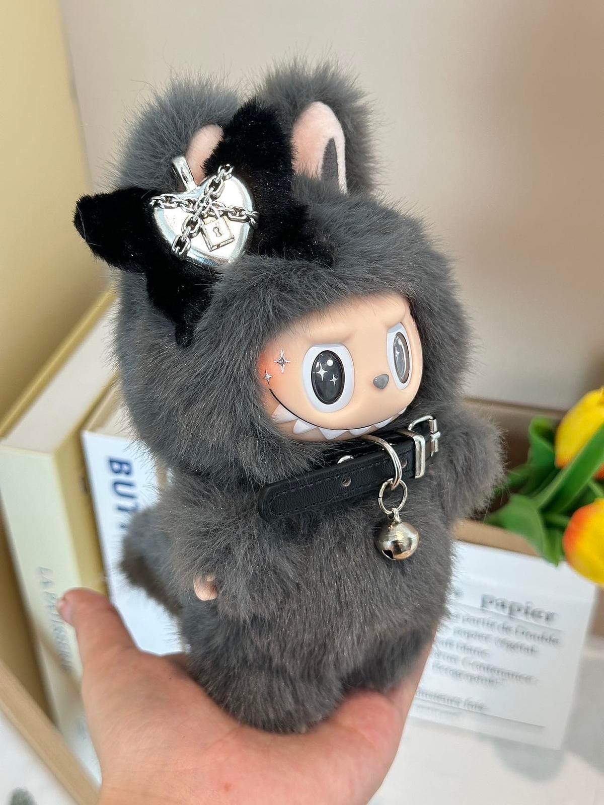 HANDMADE Punk Labubu – Handmade Plush Doll