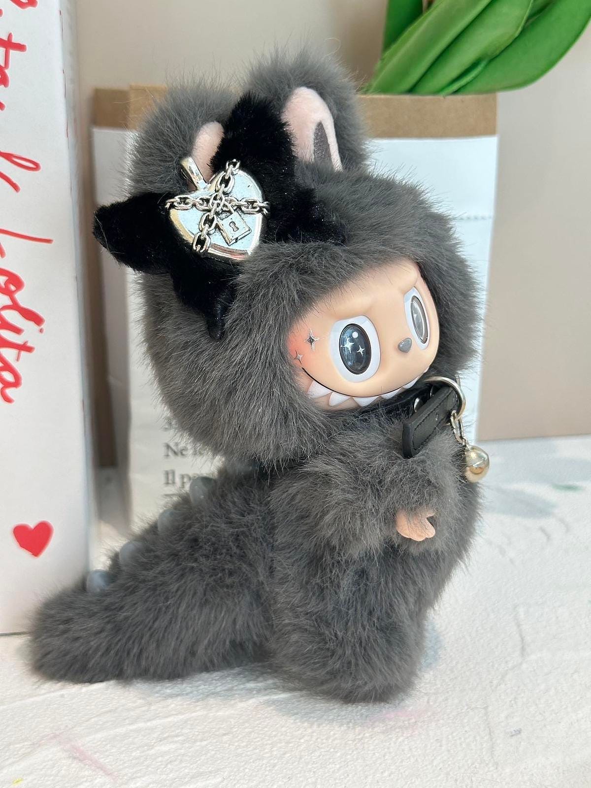 HANDMADE Punk Labubu – Handmade Plush Doll