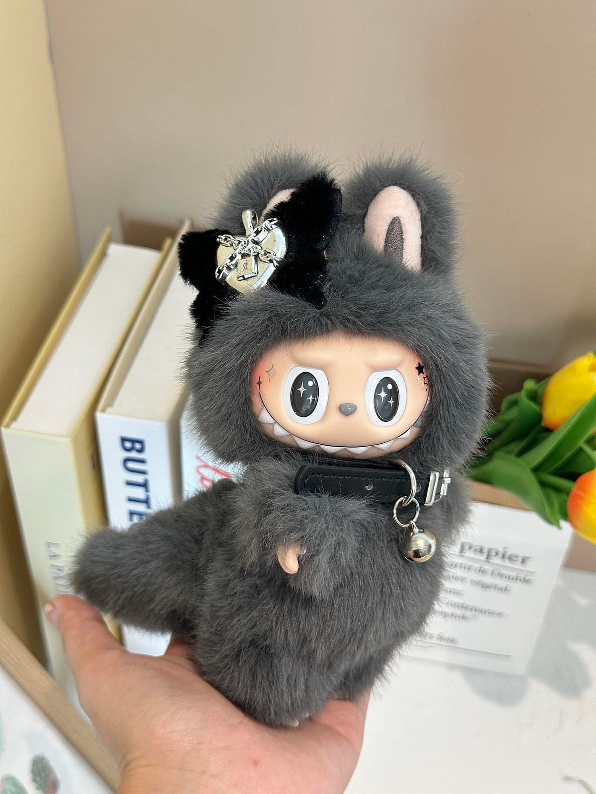 HANDMADE Punk Labubu – Handmade Plush Doll