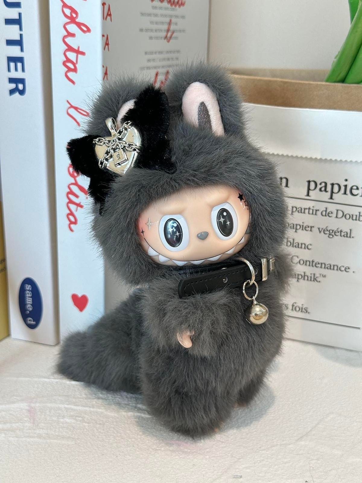 HANDMADE Punk Labubu – Handmade Plush Doll