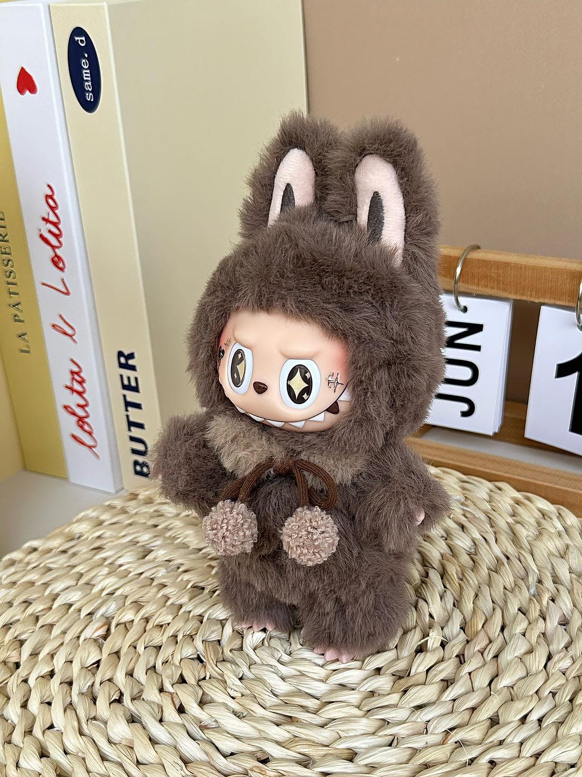 HANDMADE Mocha Cocoa Labubu – Handmade Plush Doll
