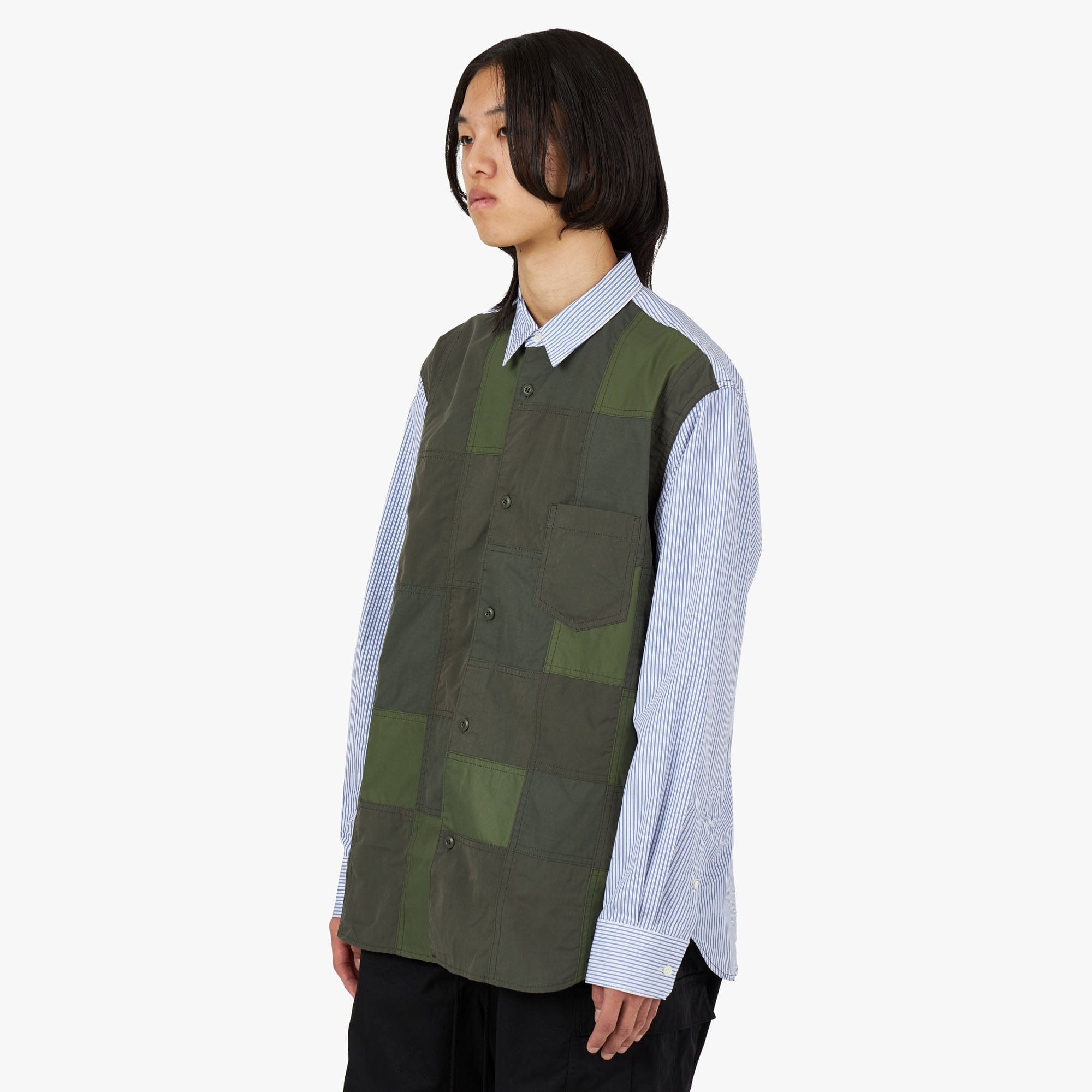 COMME des GARÇONS HOMME Multi Fabric Shirt / Mix