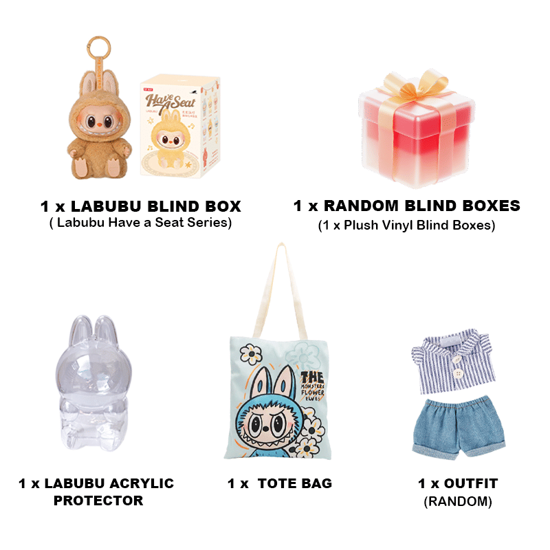 MY Funbox Labubu Have a Seat Series Lucky Bag
