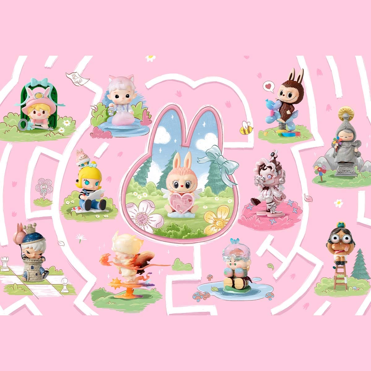 Ralphie's Funhouse POPMART Labubu Finding MOKOKO Series Figures