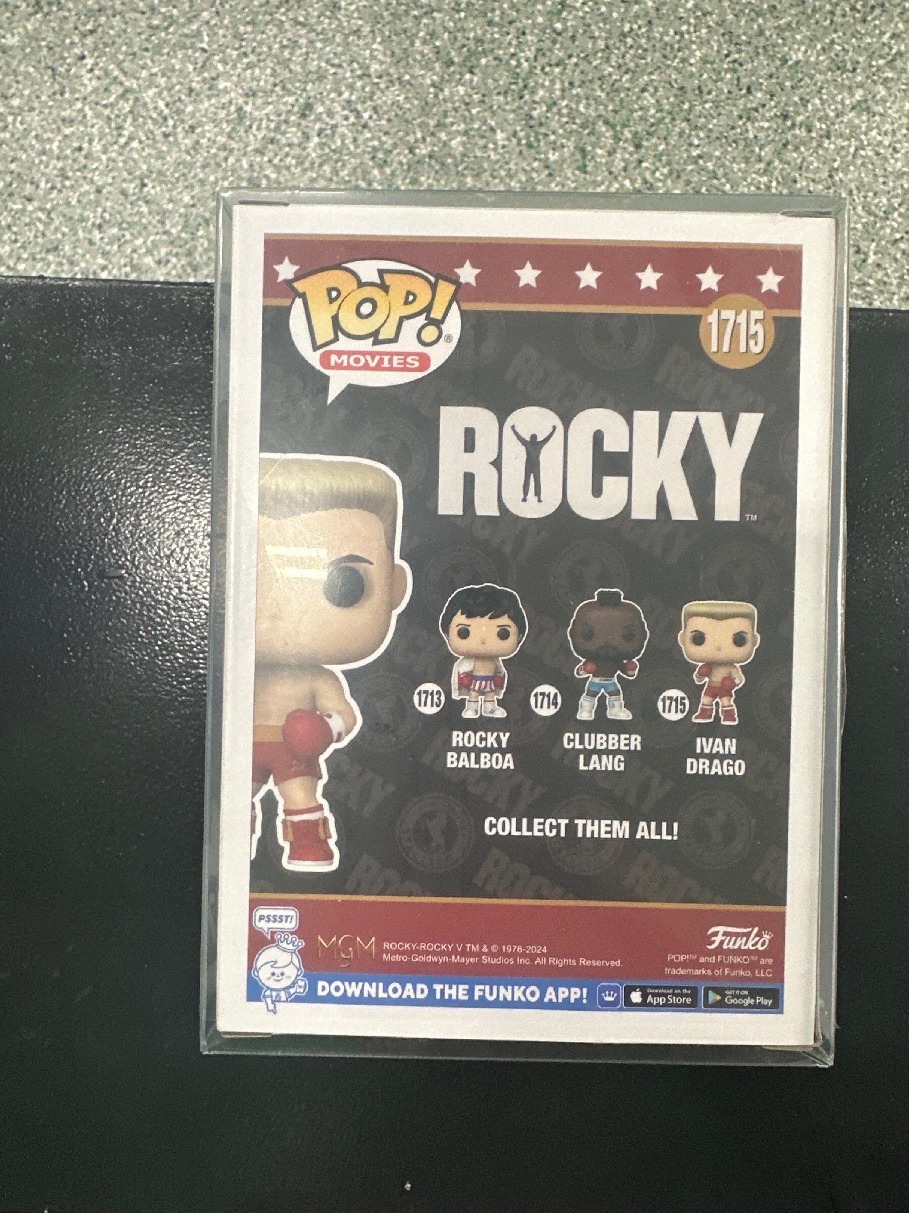 Funko Pop Rocky Ivan Drago 1715 Autograph (see pictures) Vinyl Figure