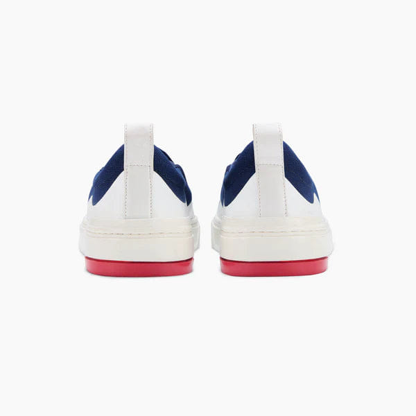 Ludic Enhanced Canvas Slip On - Wavey Blue