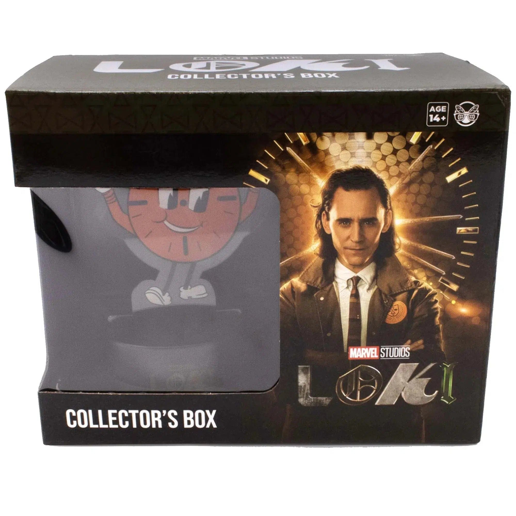 Culturefly Marvel: Loki - TVA Collector's Gift Box Set - Culturefly - Hat, Tote Bag, Crew Socks, Keychain, LED Light
