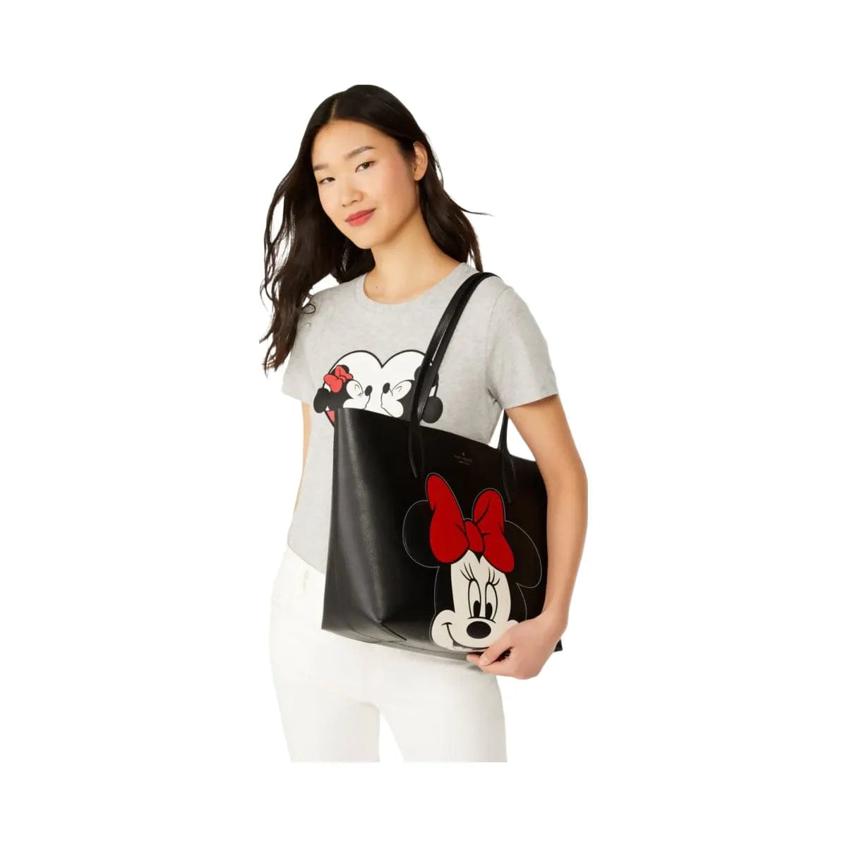 KATE SPADE New York Kate Spade Disney x Kate Spade New York Reversible Minnie Large Tote Black Multi