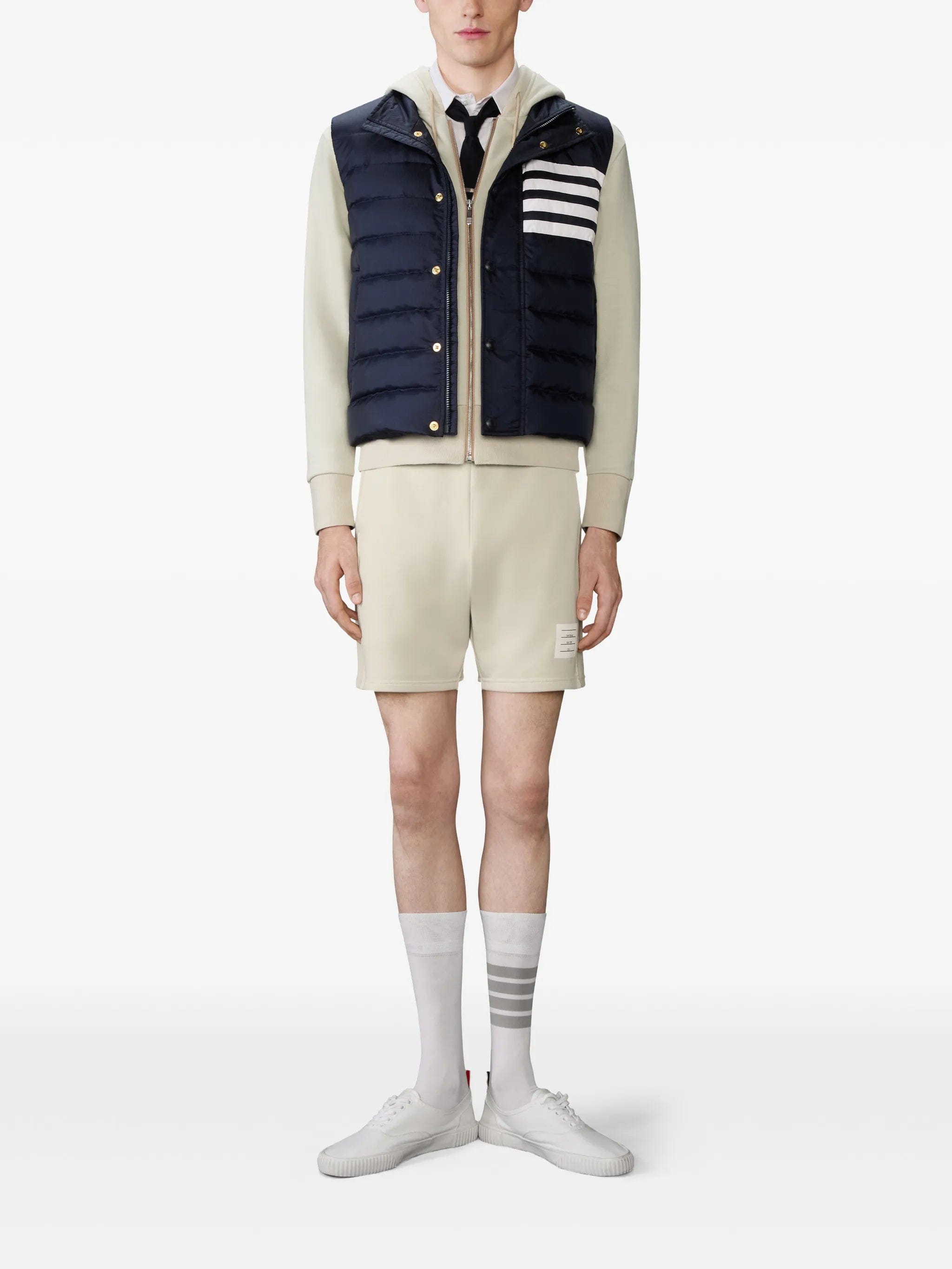 Thom Browne 4 - Bar stripe hoodie