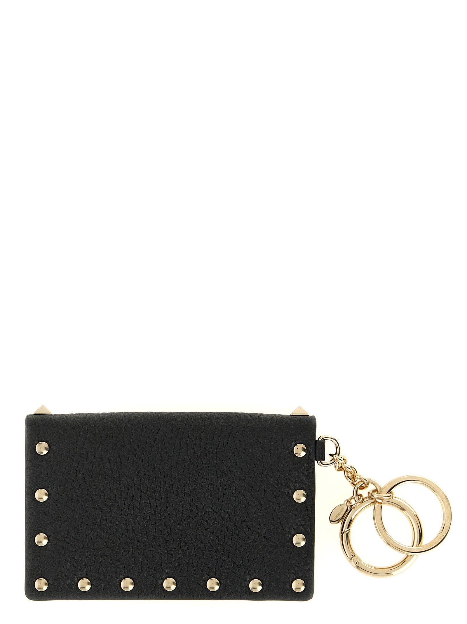 Valentino Garavani Rockstud Card Case — Black