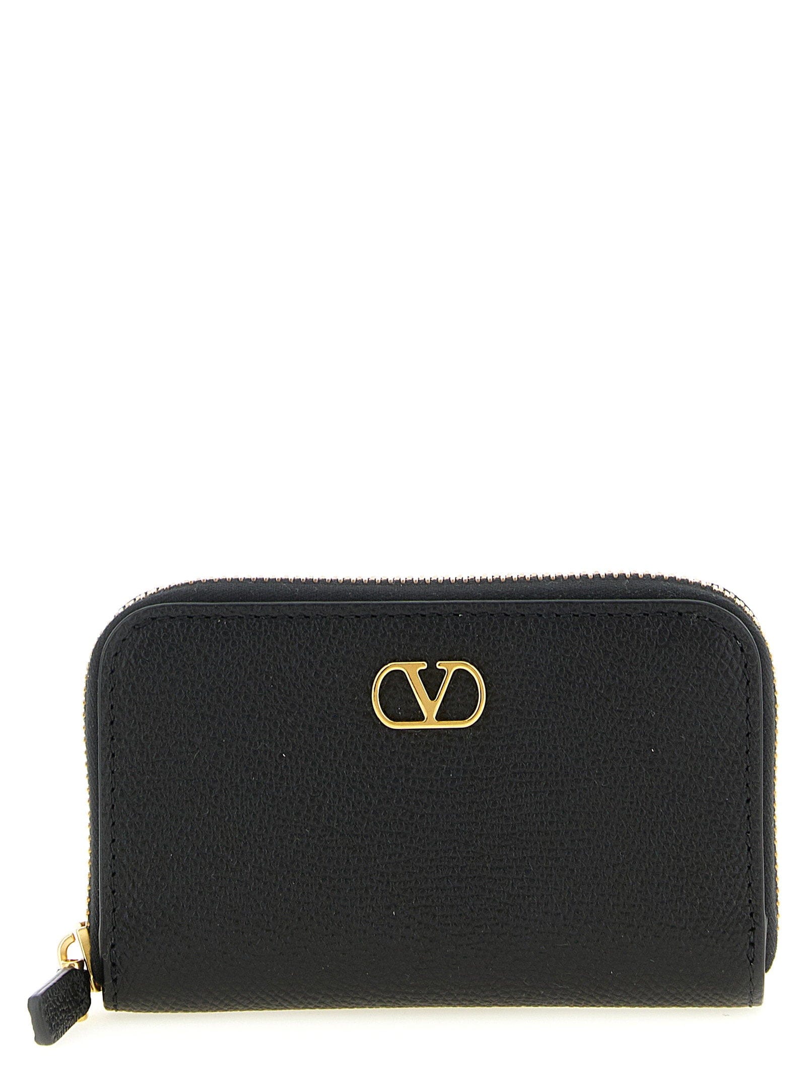 Valentino Garavani Vlogo Signature Card Case — Black