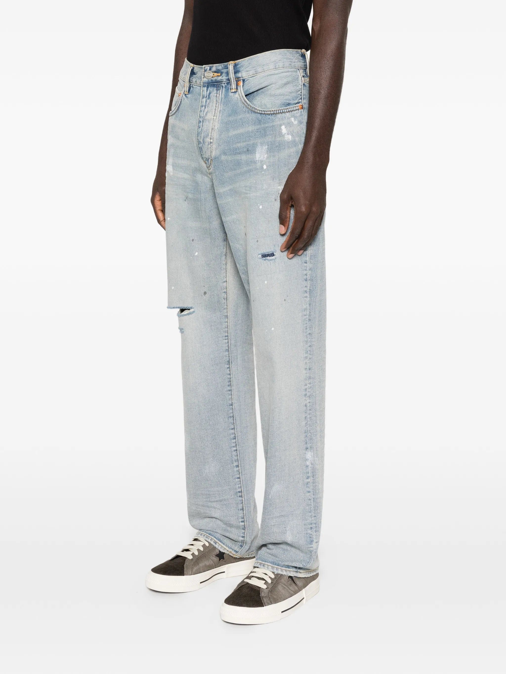 Purple Brand distressed - effect denim jeans