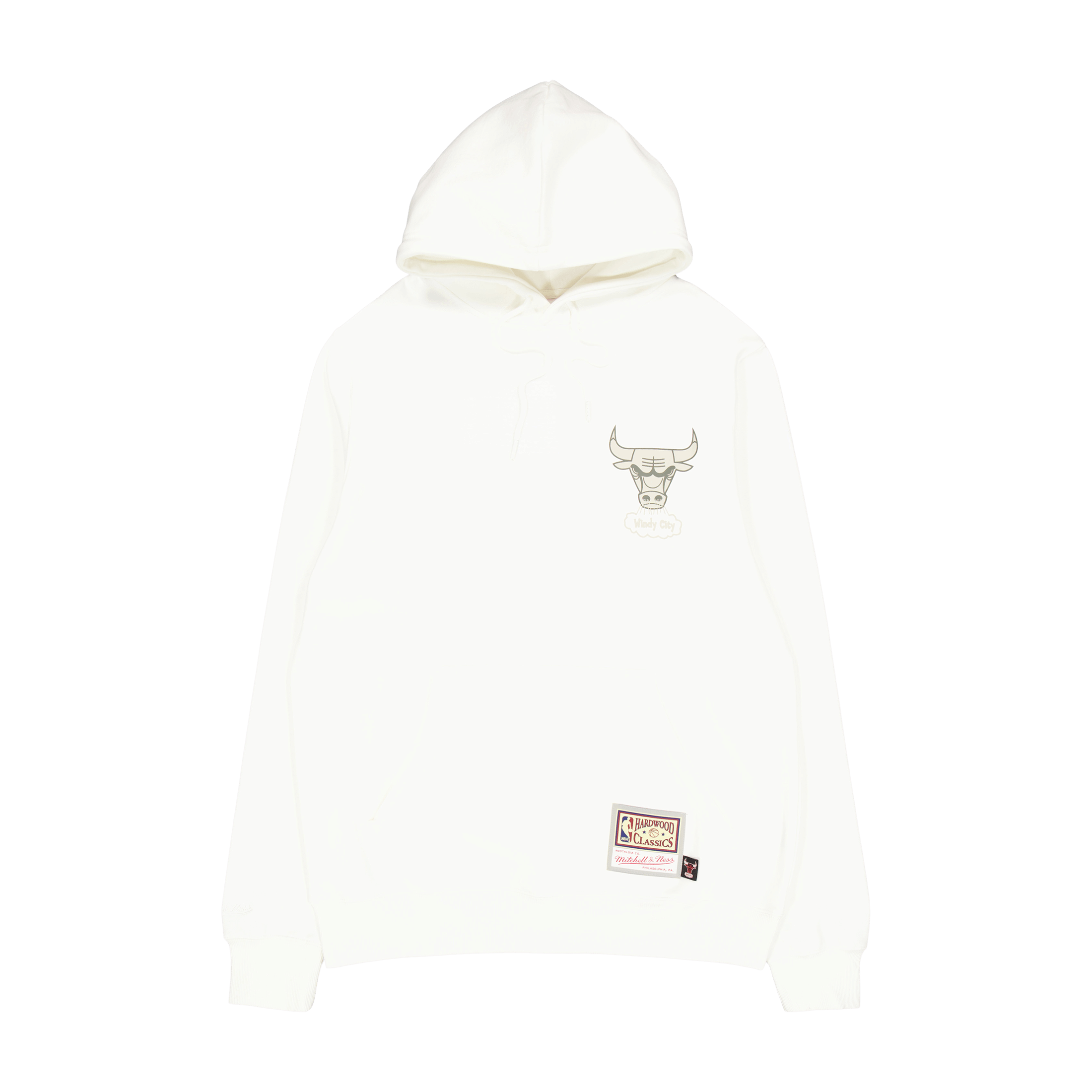 Mitchell & Ness Cream Hoodie Off White