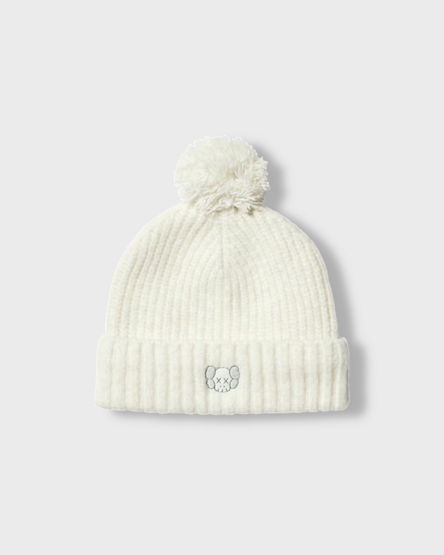 KAWS Uniqlo x KAWS Kids Heat Tech Yarn Knitted Cap Off Off white
