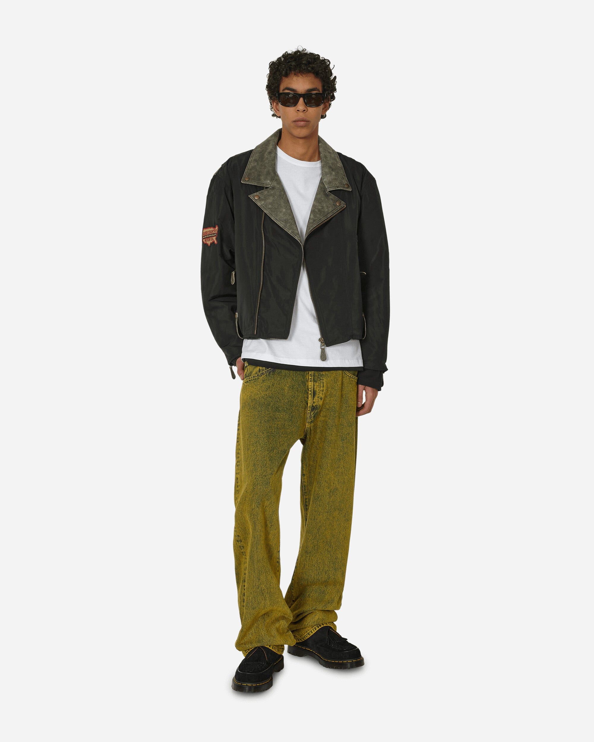 Guess USA Nylon Moto Jacket Jet Black