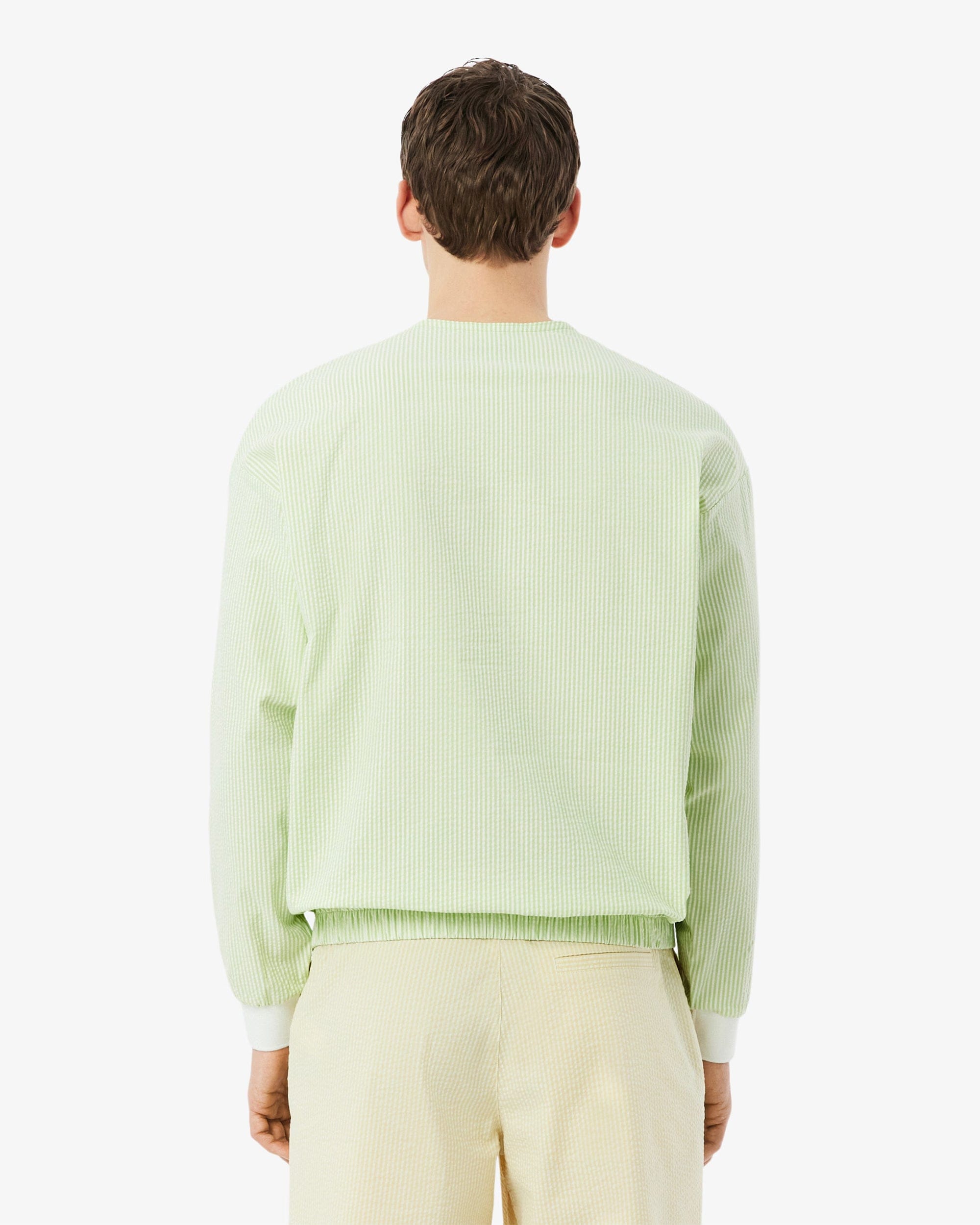 Lacoste Sudadera de rayas Relaxed Lacoste Ultra Dry para hombre