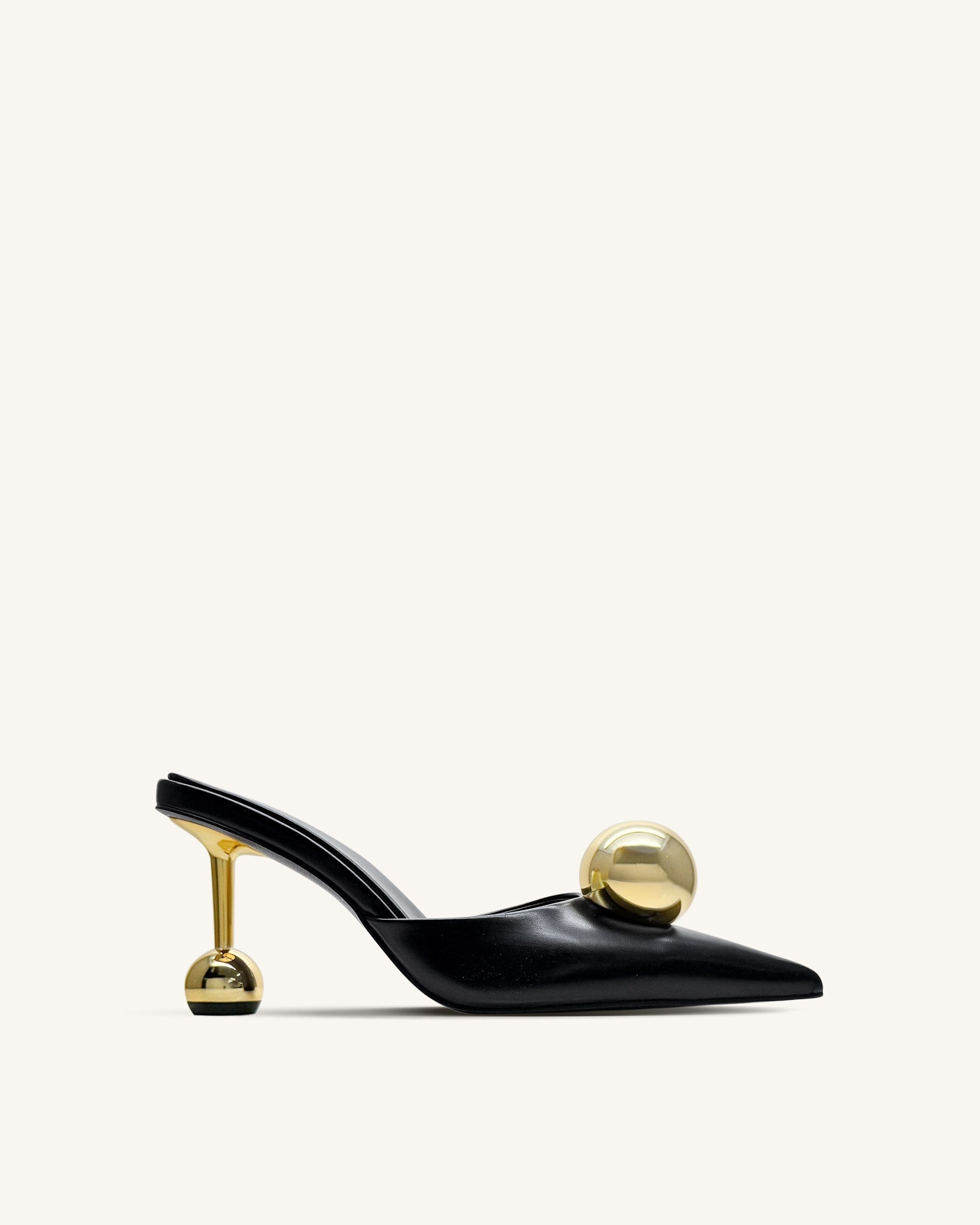 Jw Pei Sofia Sphere Heel Mules Black
