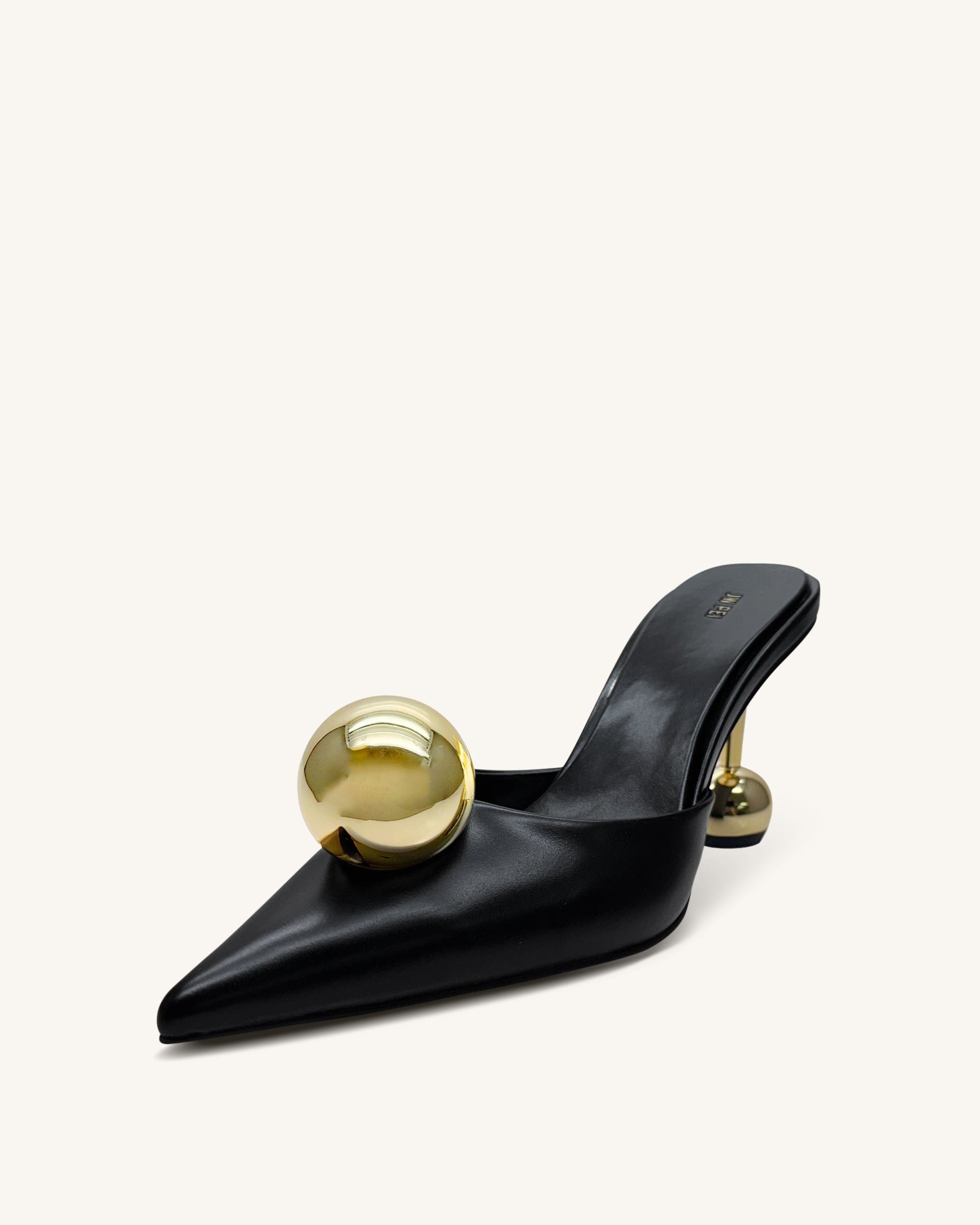 Jw Pei Sofia Sphere Heel Mules Black