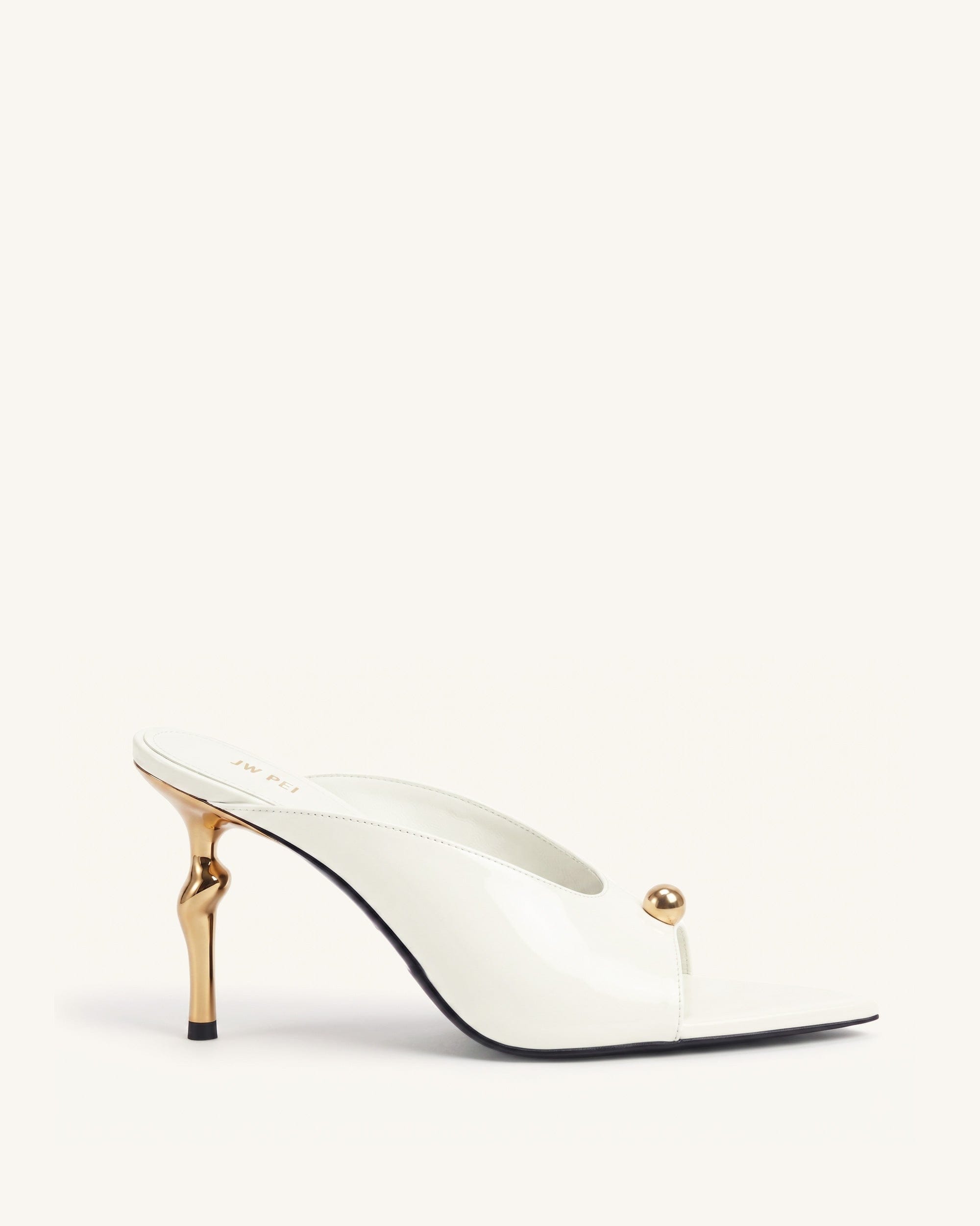 Jw Pei Noemi Pointed Toe Mule Heels White