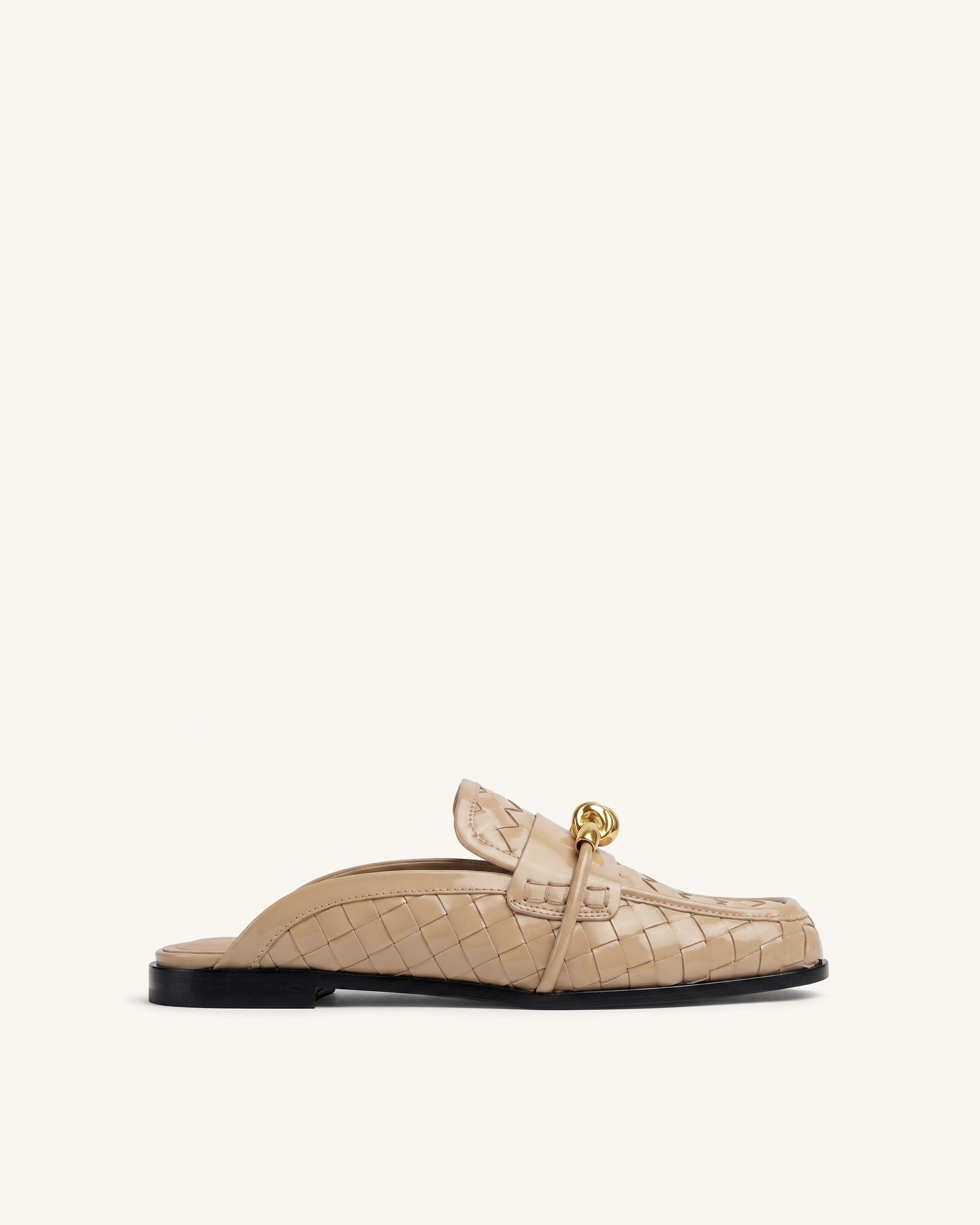 Jw Pei Elowen Woven Horsebit Mule Loafers Khaki