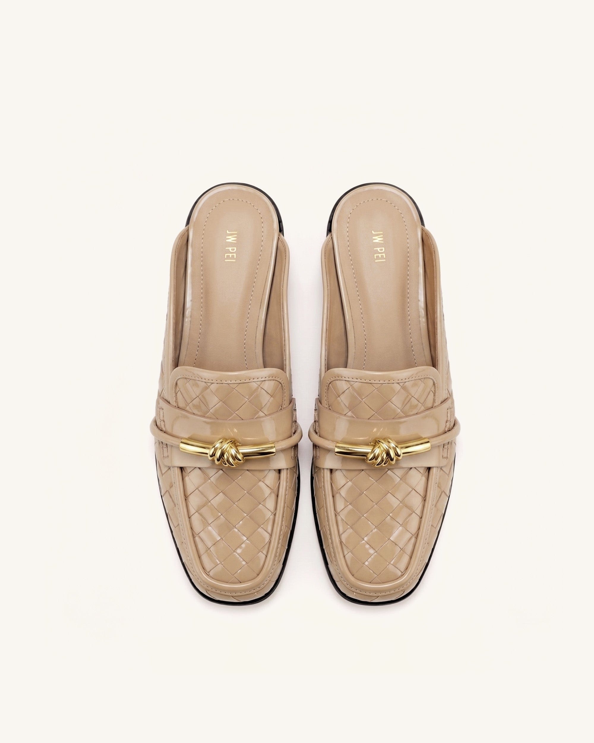 Jw Pei Elowen Woven Horsebit Mule Loafers Khaki