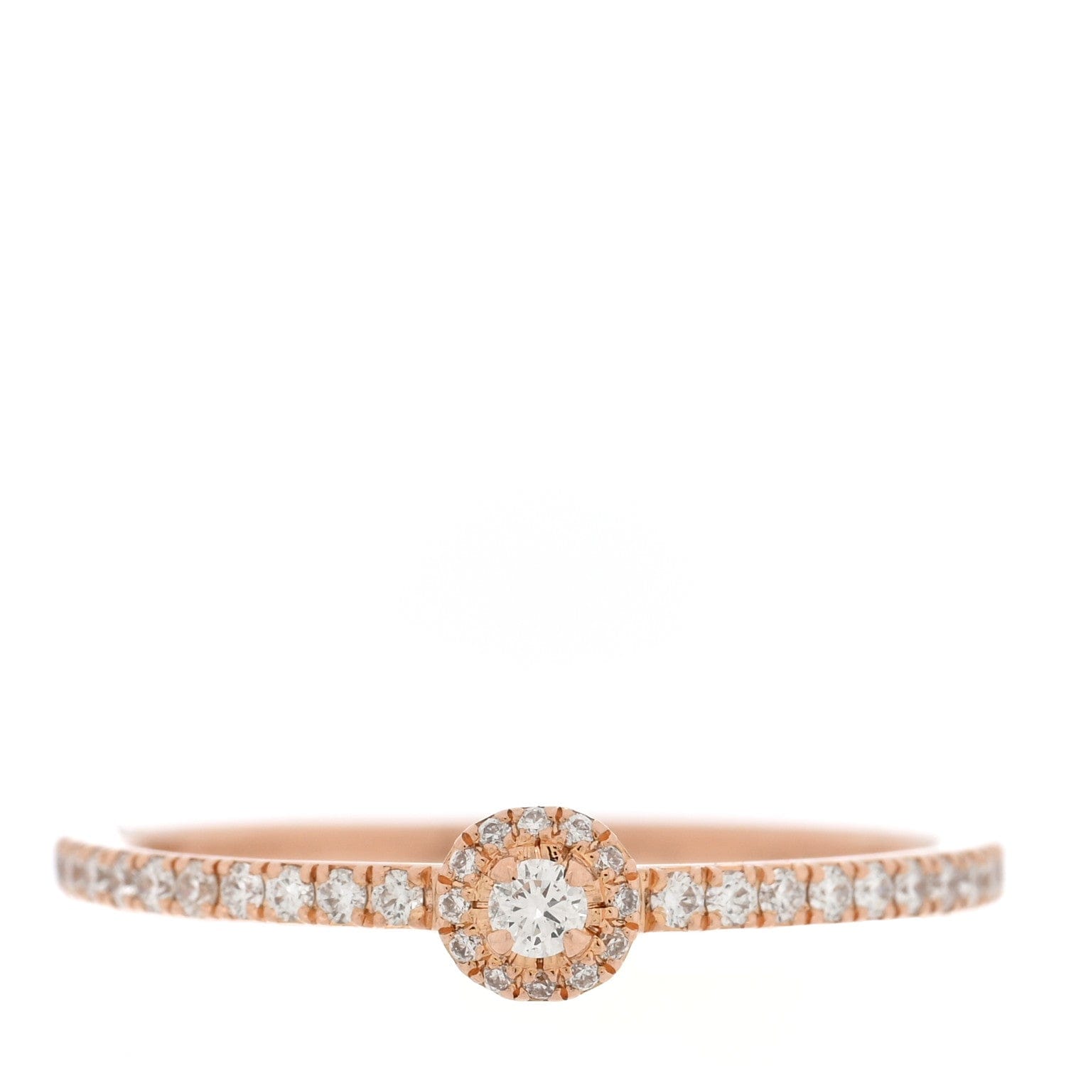 Messika 18K Rose Gold Diamond Small Joy Ring 53 6.25