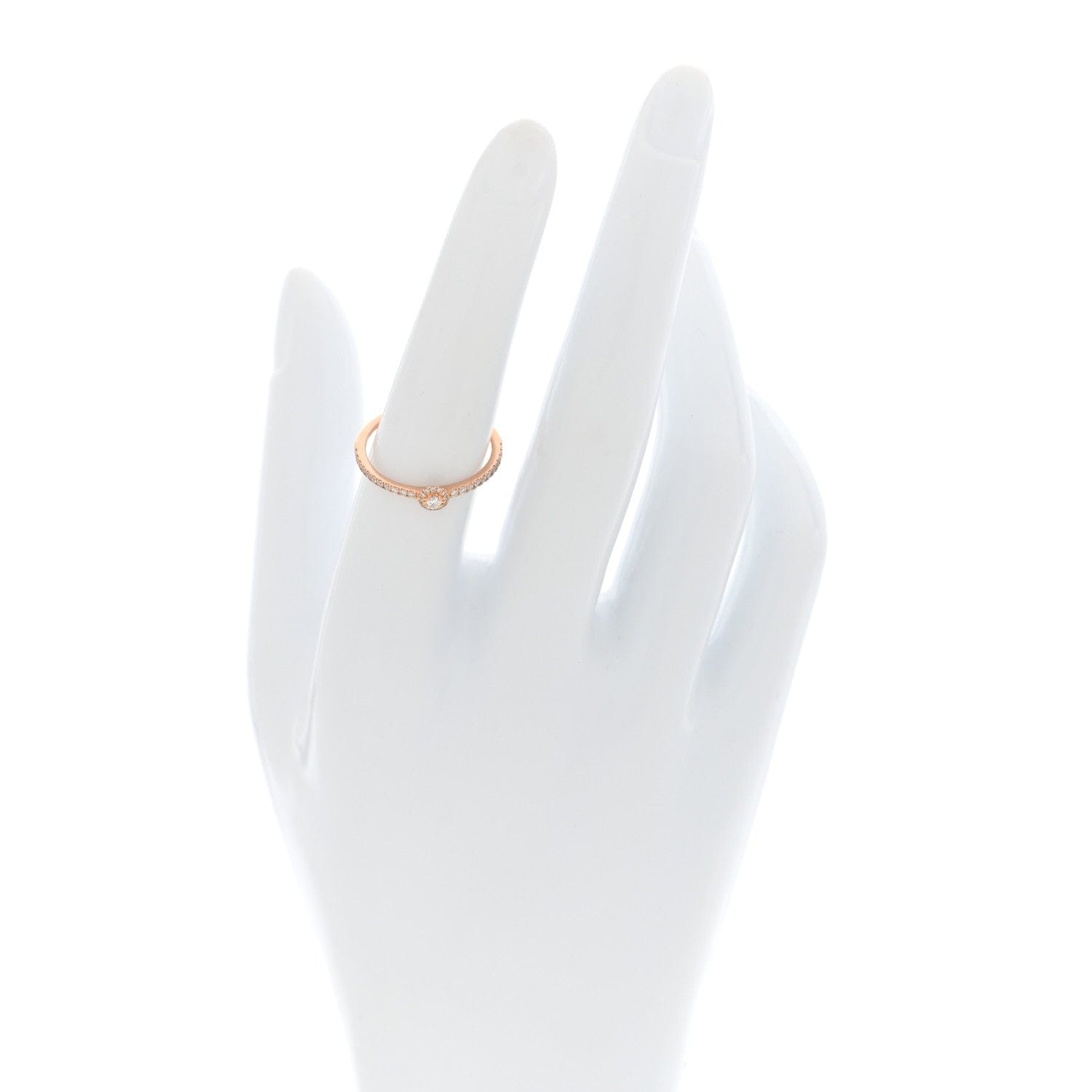 Messika 18K Rose Gold Diamond Small Joy Ring 53 6.25