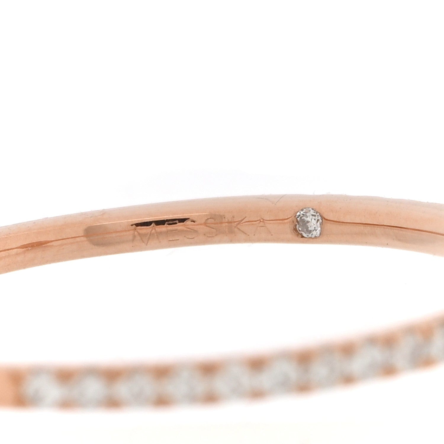Messika 18K Rose Gold Diamond Small Joy Ring 53 6.25