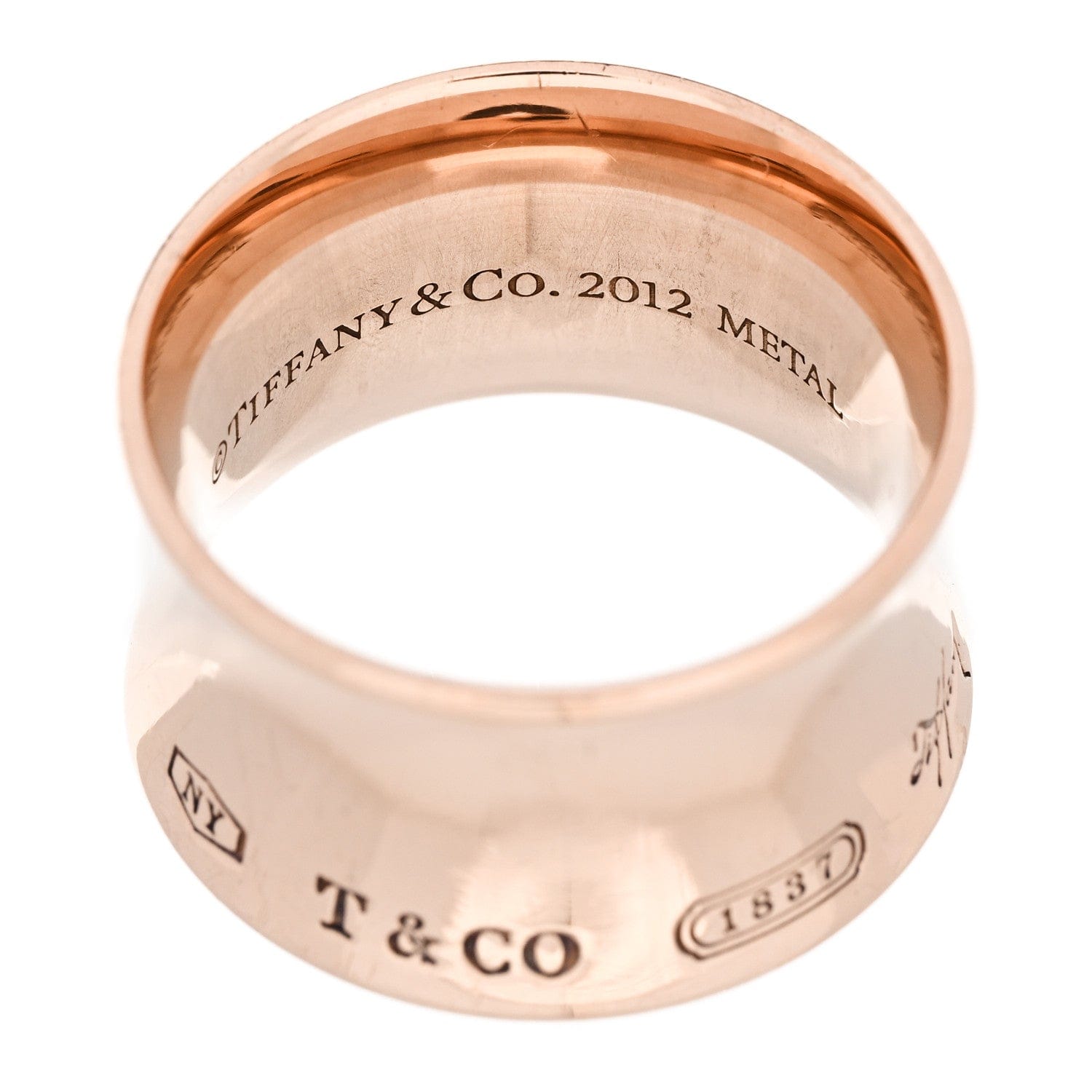 Tiffany Rubedo Wide 1837 Band Ring 52 6