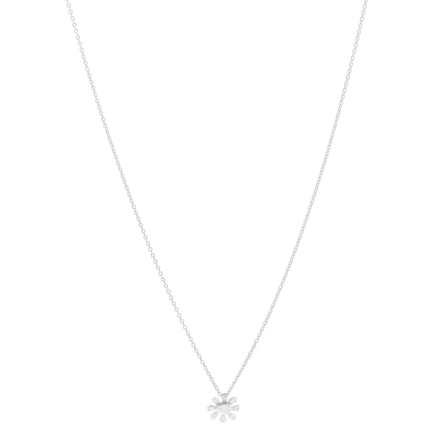 Tiffany Platinum Diamond Paloma Picasso Daisy Pendant Necklace