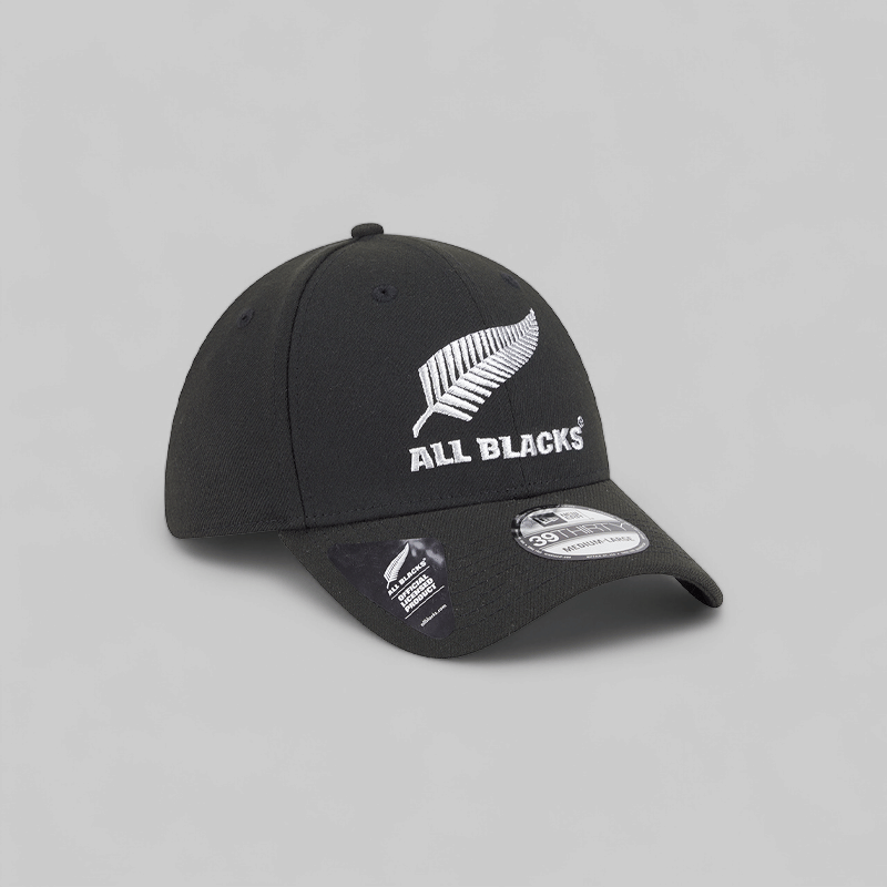 New Era All Blacks Classic Collection 39Thirty Metallic Silver/Black