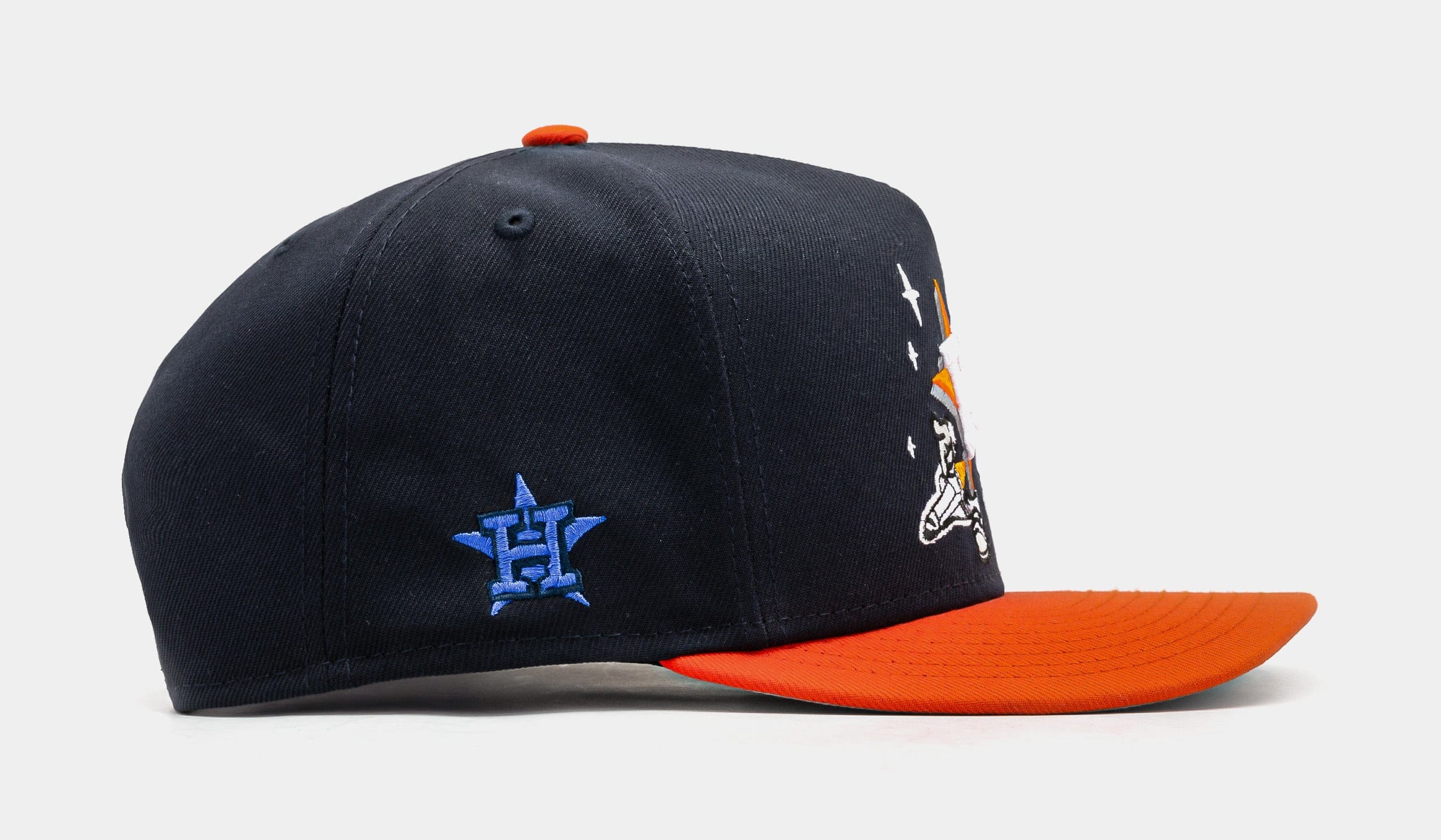 NEW ERA Houston Astros Cartoon 950AF Snapback Mens Hat (Navy/Orange)