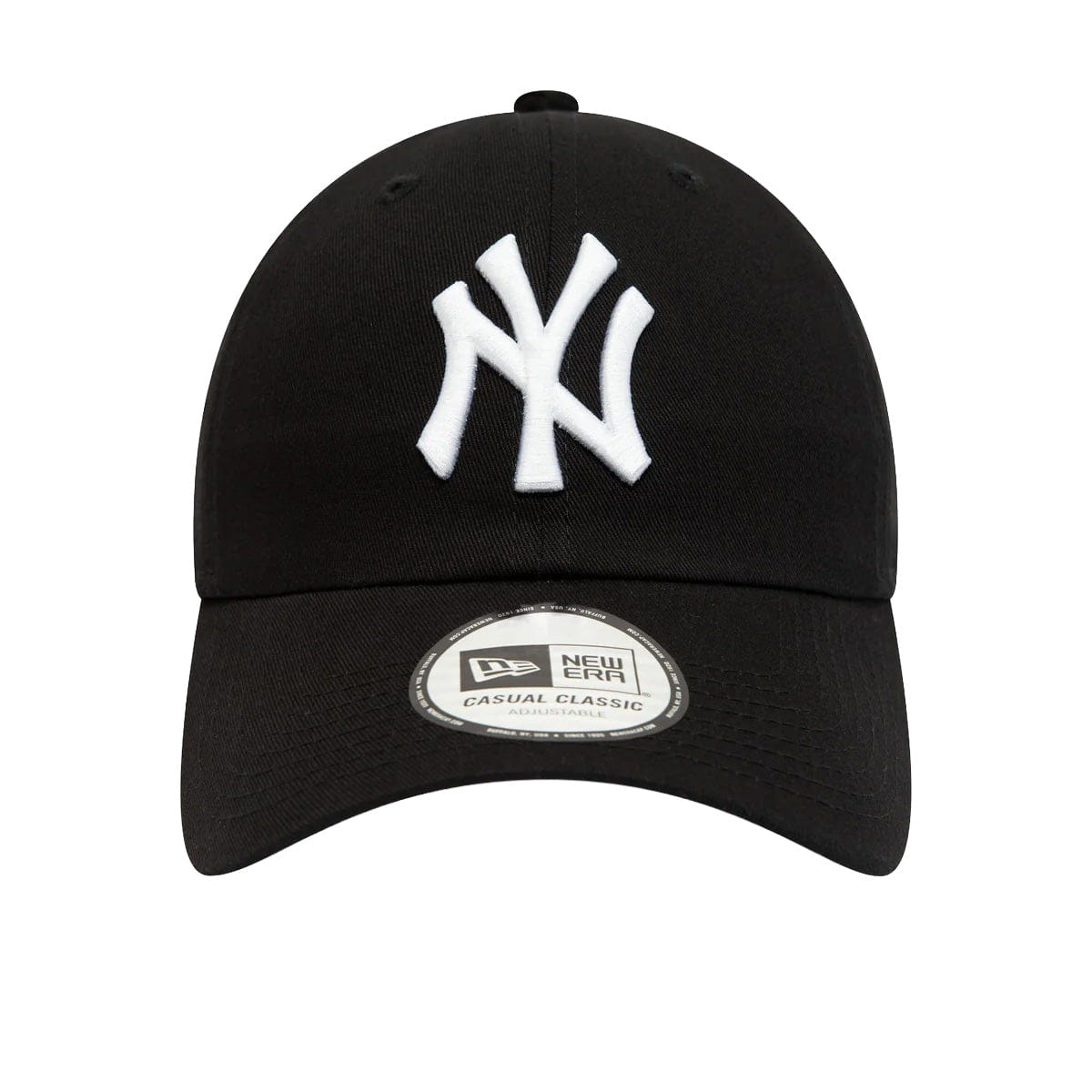 New Era New York Yankees League Essential White On Black 9TWENTY Adjustable Cap