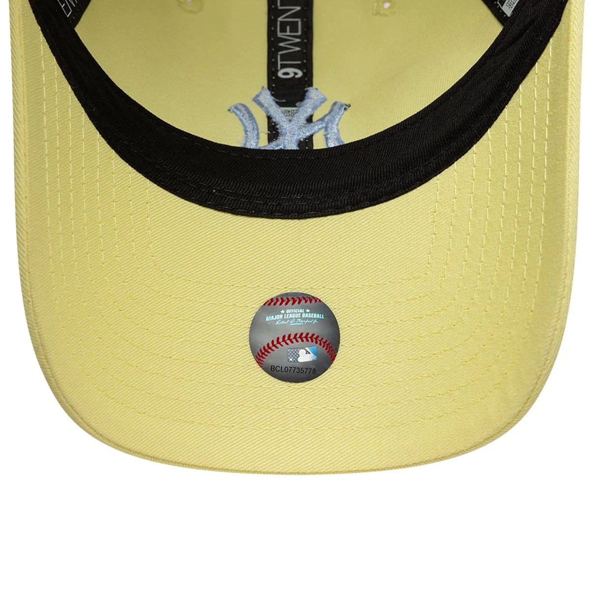 New Era New York Yankees Womens MLB League Essential Pastel Yellow 9TWENTY Adjustable Cap