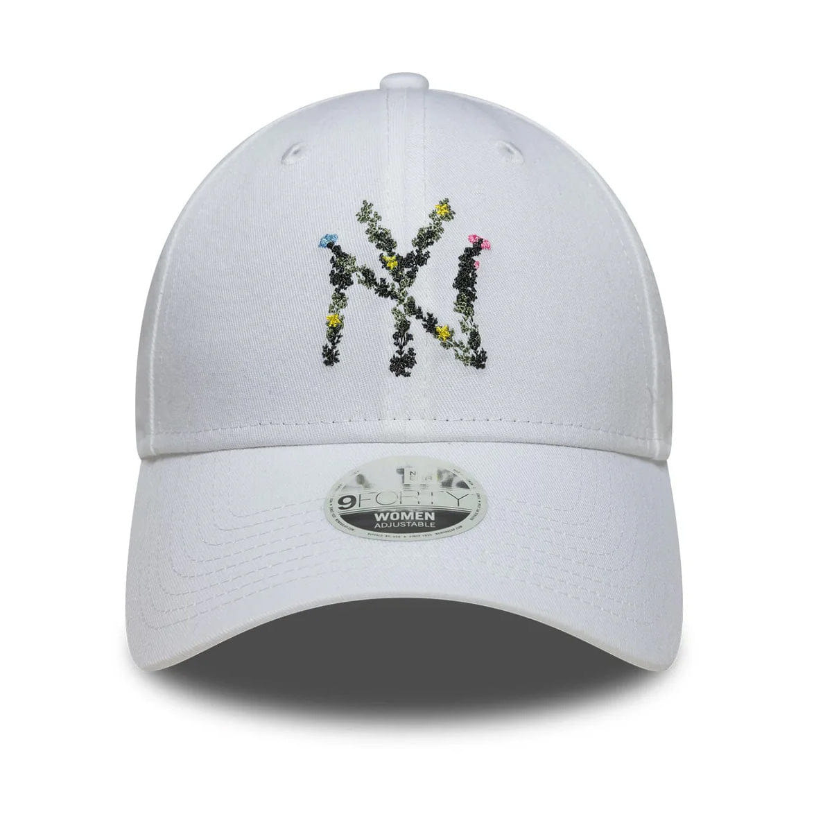 New Era New York Yankees Womens MLB Floral Infill White 9FORTY Adjustable Cap