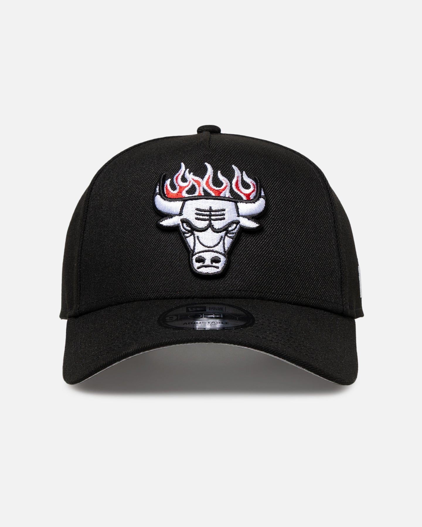 New Era Chicago Bulls Flame Logo 9FORTY A - Frame Snapback Black