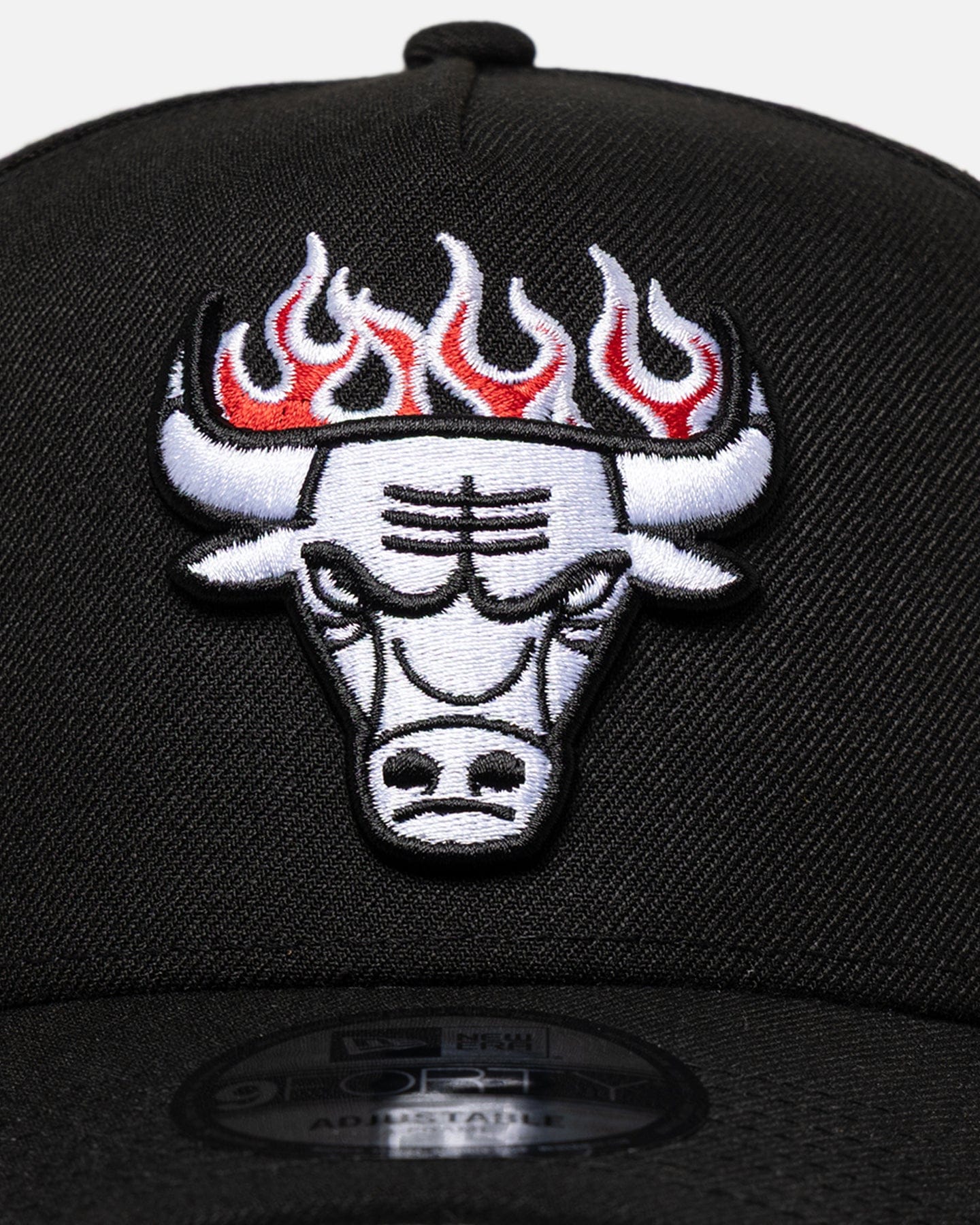 New Era Chicago Bulls Flame Logo 9FORTY A - Frame Snapback Black