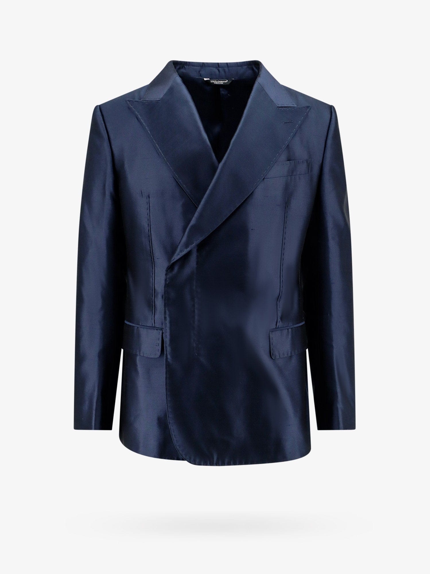 Dolce & Gabbana Satin blazer with peak lapel