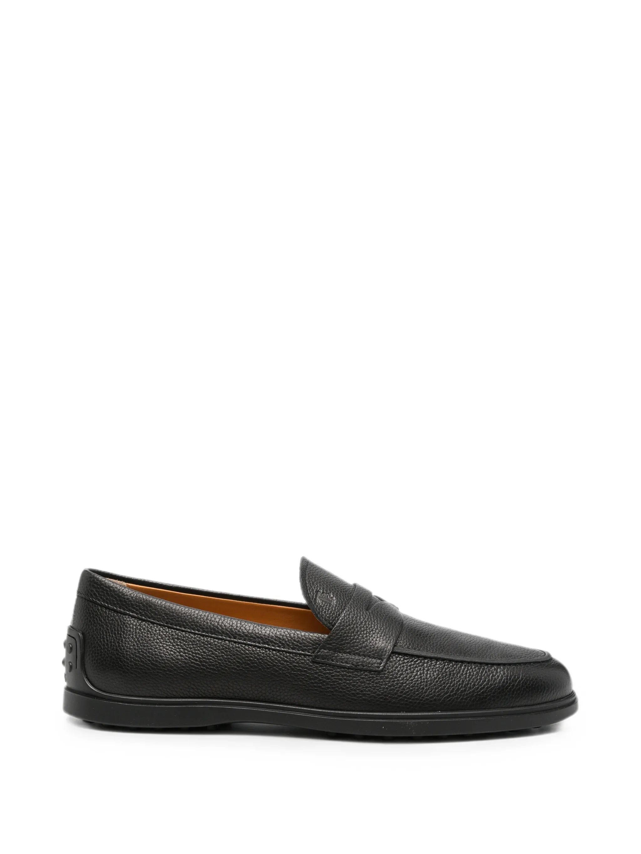 Tod's pebbled - texture leather loafers