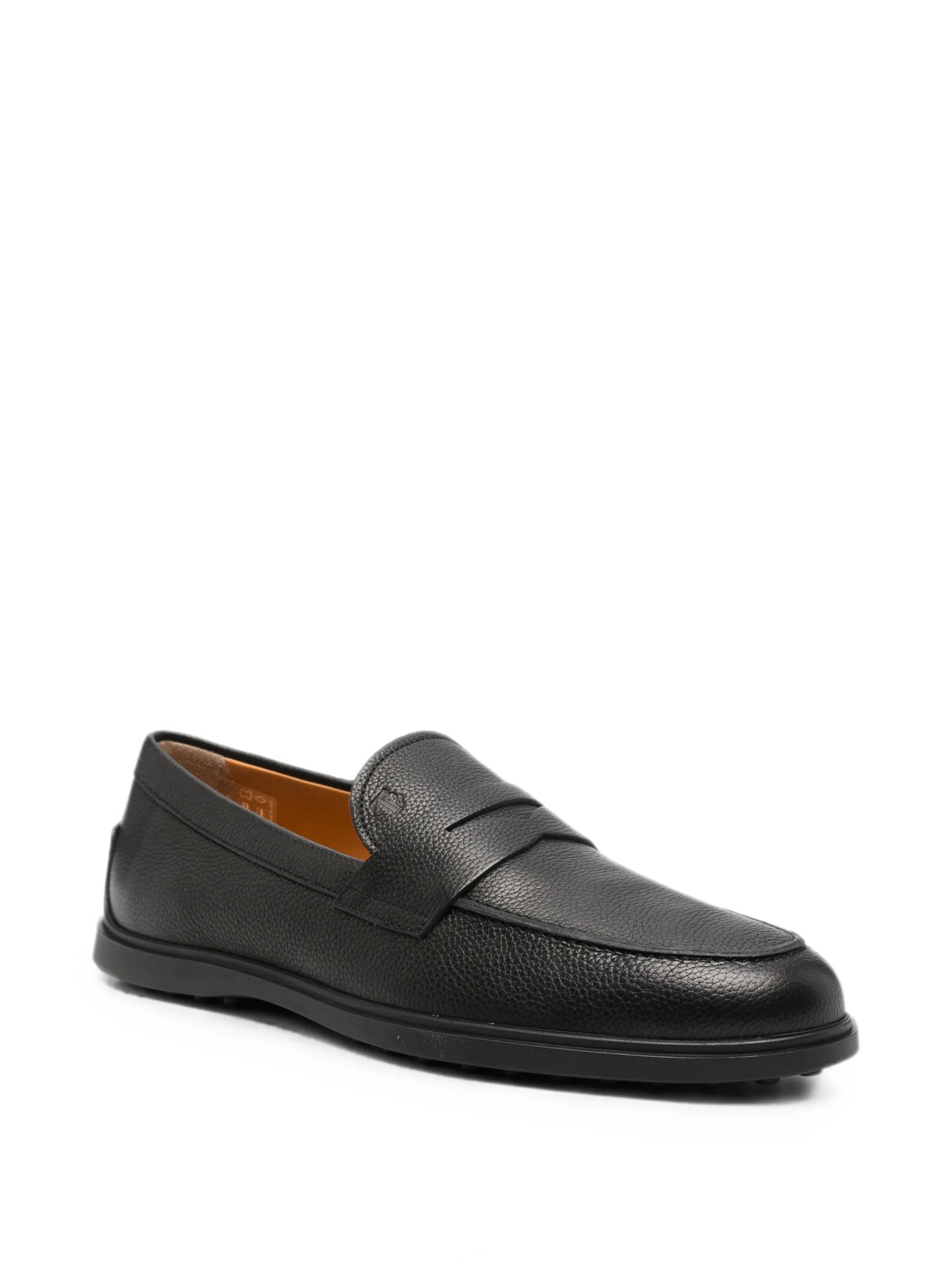 Tod's pebbled - texture leather loafers